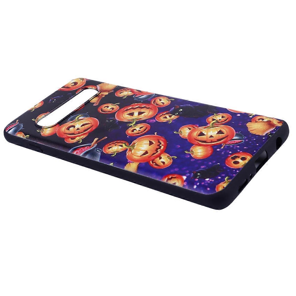 TPU Protective Shell Halloween Pumpkin Phone Case Compatible With S10 Assorted Color 1Set