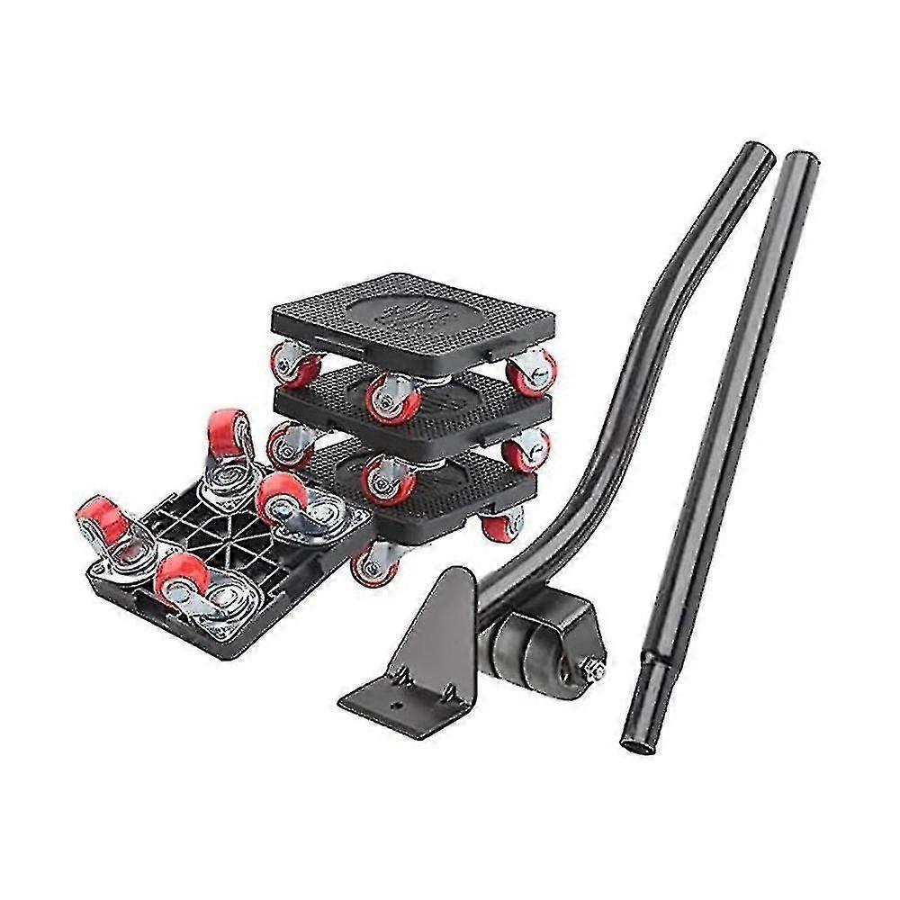 Wheeled furniture moving vehicle, 4-wheel small flat moving vehicle