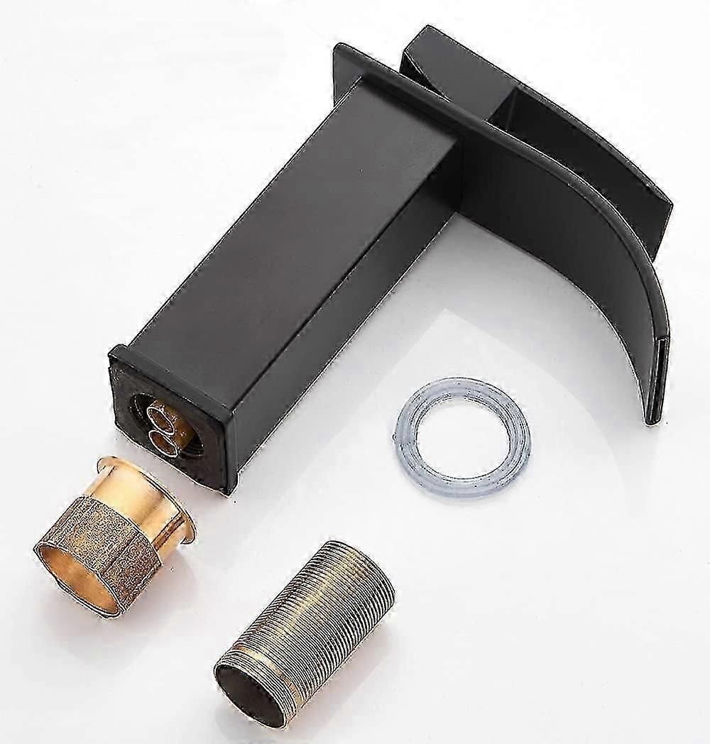 Single hole faucet for bathroom basin in silver finish