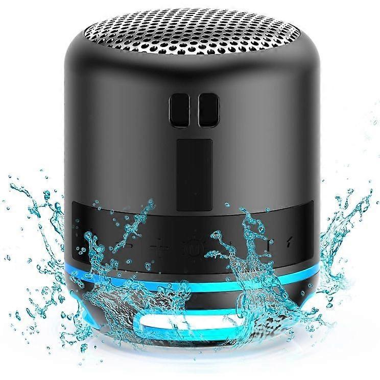 Small Bluetooth Speakers Portable Wireless Speaker Mini Speaker, TWS Pairing, RGB Lights, 15H Playtime, Waterproof Beach Speaker for Home, Shower, Tra