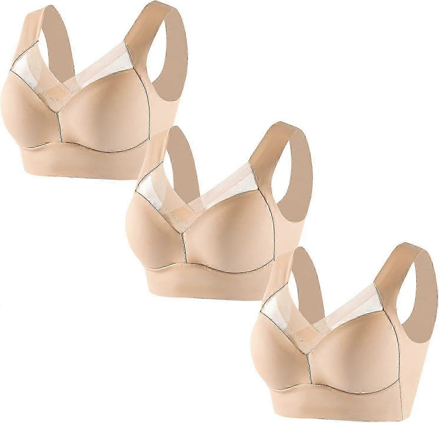 2025 Latest Model 3 Pack Zenchic Bra - Comfortable Seamless Full Coverage Bra