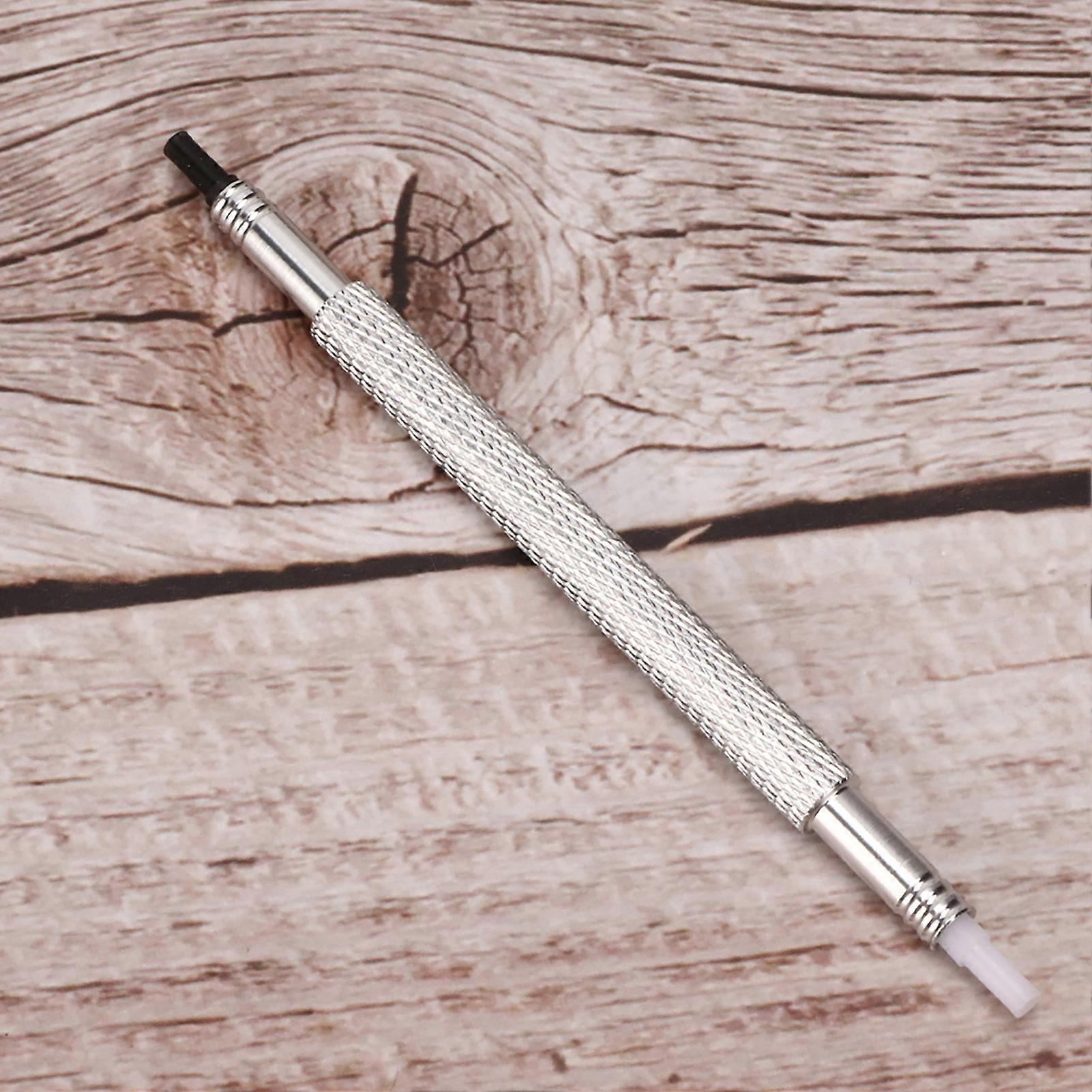 Double Head Watch Hand Presser Tool Silver 11.2cm Aluminum Handle