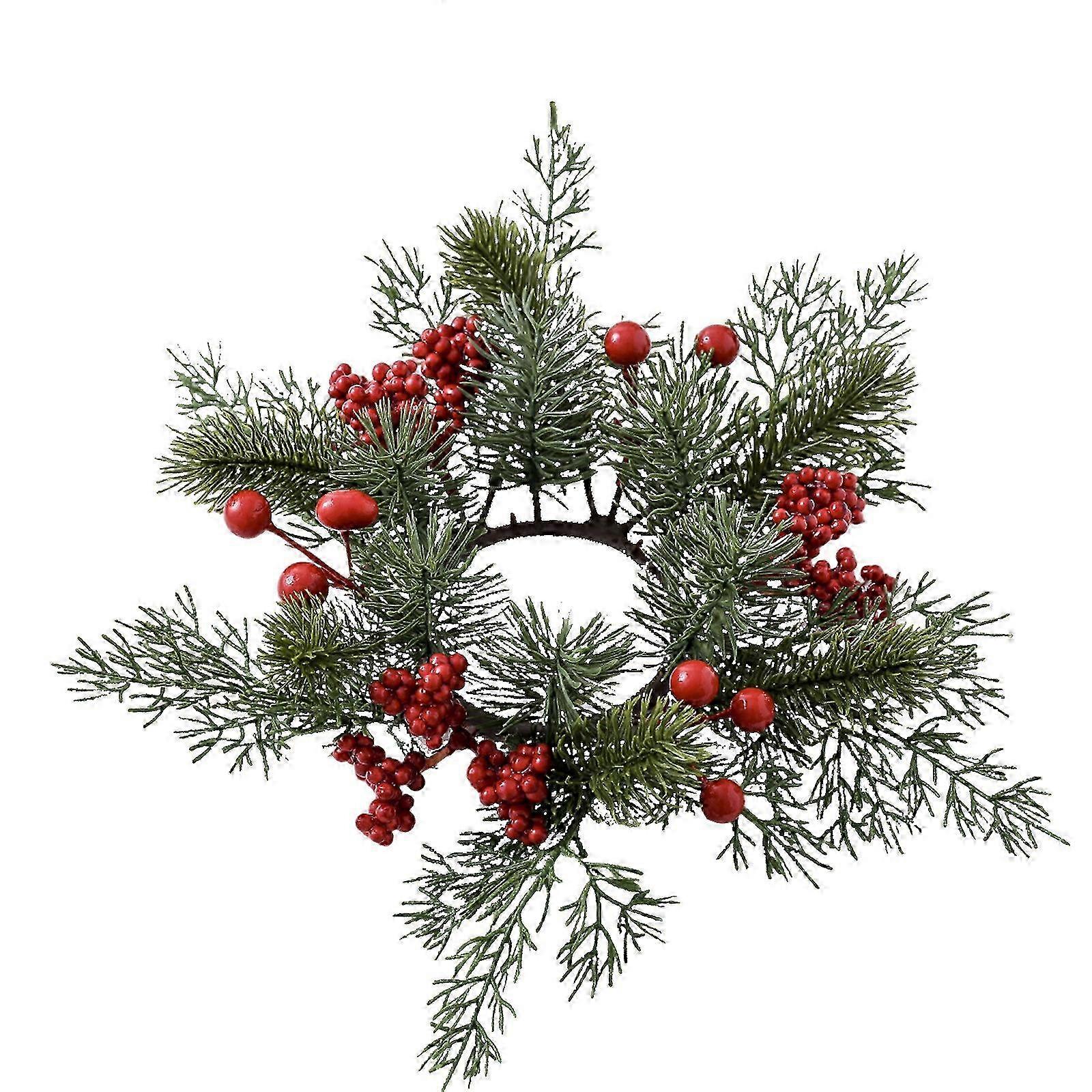 Advent Calendar Decoration Wreath 2097 Green H: Candlestick Ring Table Setting Ornaments Wine Bottle