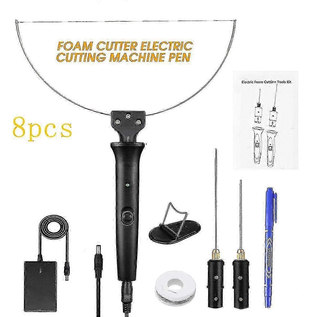 8-piece 3-in-1 Foam Plastic Electric Cutting Machine 18w Electric Hand- Cutting Machine Pen Tool Ki
