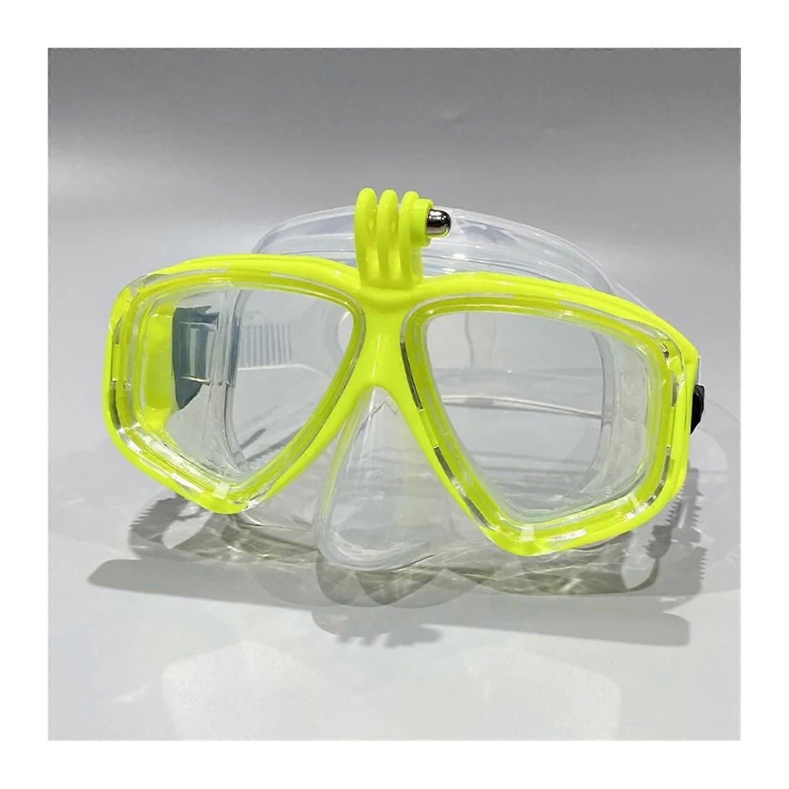 Mask AllDry Diving Mask For Underwater Snorkeling Scuba Goggles With Small Sports Camera Compatibility BS/M