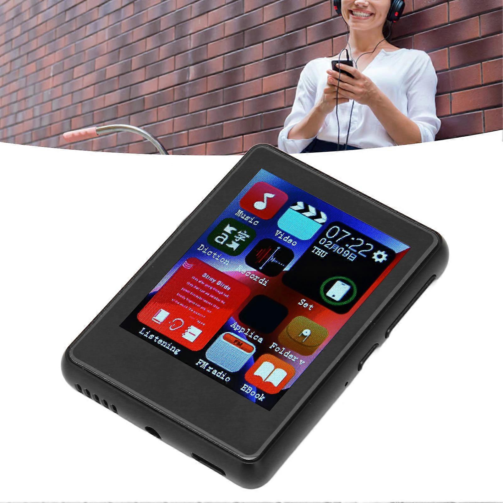 MP3 Player Bluetooth 5.0 4+64GB 2.4" Touch Screen Black