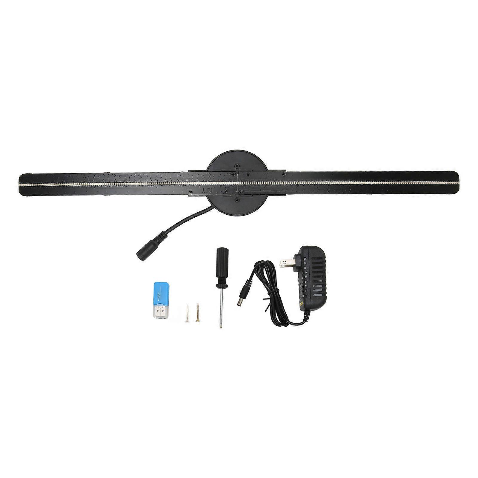 3D Hologram Fan 16.5in 2000x224 WiFi 3D Projector with 224 LED Light Beads for Business Store Advertising 100240V US Plug