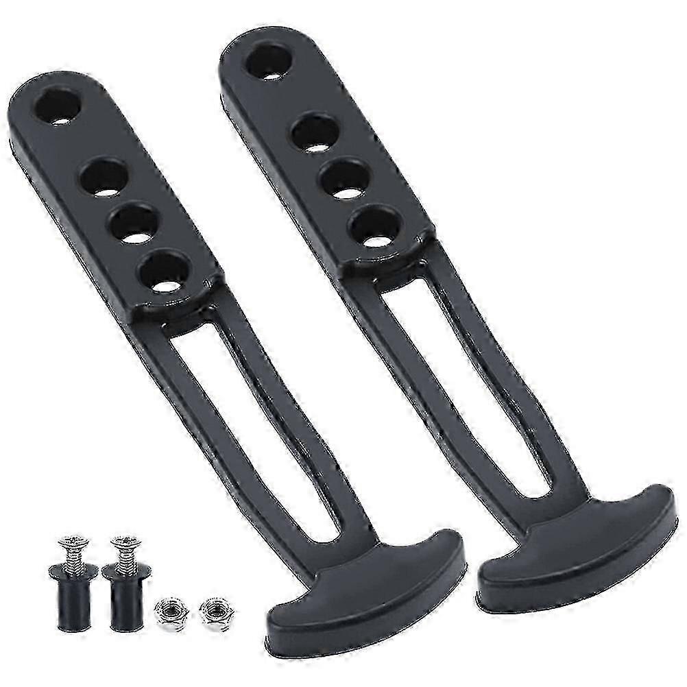 2-Pack Telescoping Ladder Straps with Adjustable Rubber Latches for Marine and Boat Use