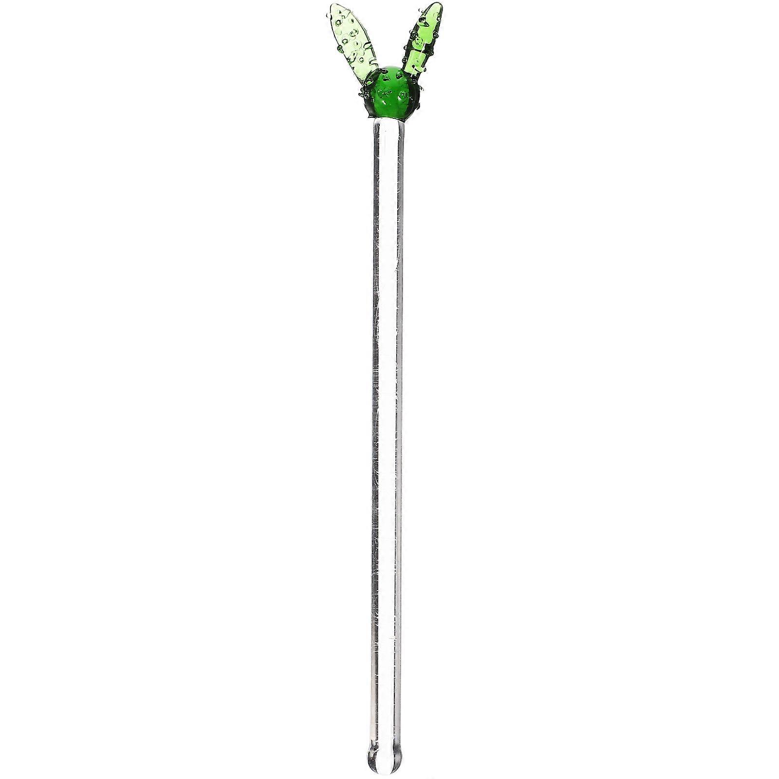 Glass Stirring Stick Cocktail Stirrer for DIY Transparent Reusable Stick