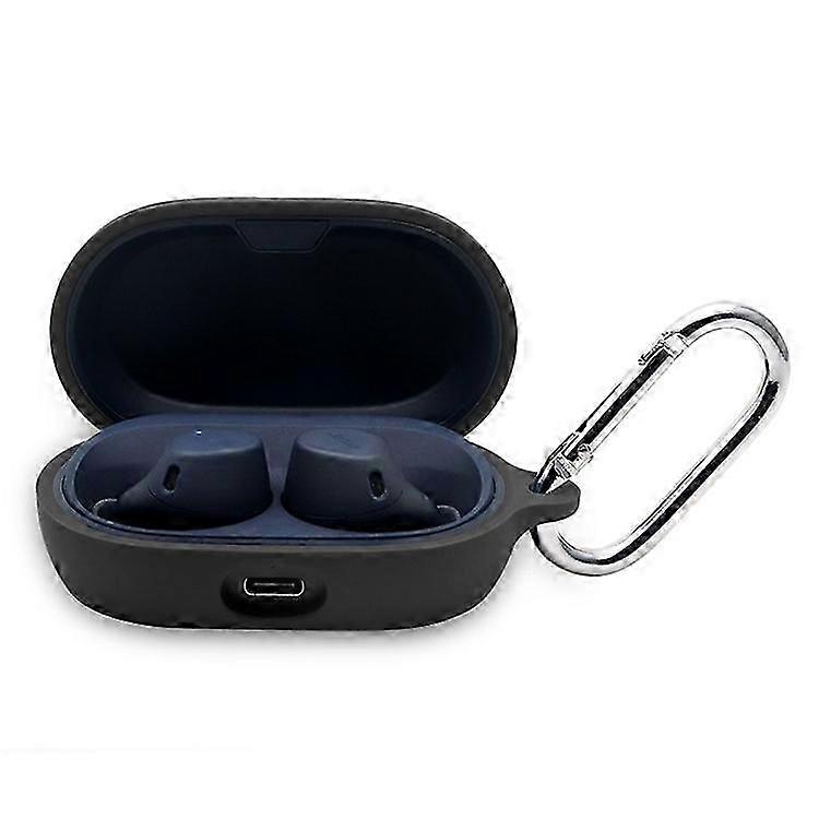 Compatible For Jabra Elite 7 Active Case Cover Portable Protective Case Earbuds Soft Silicone Protector with Keychain