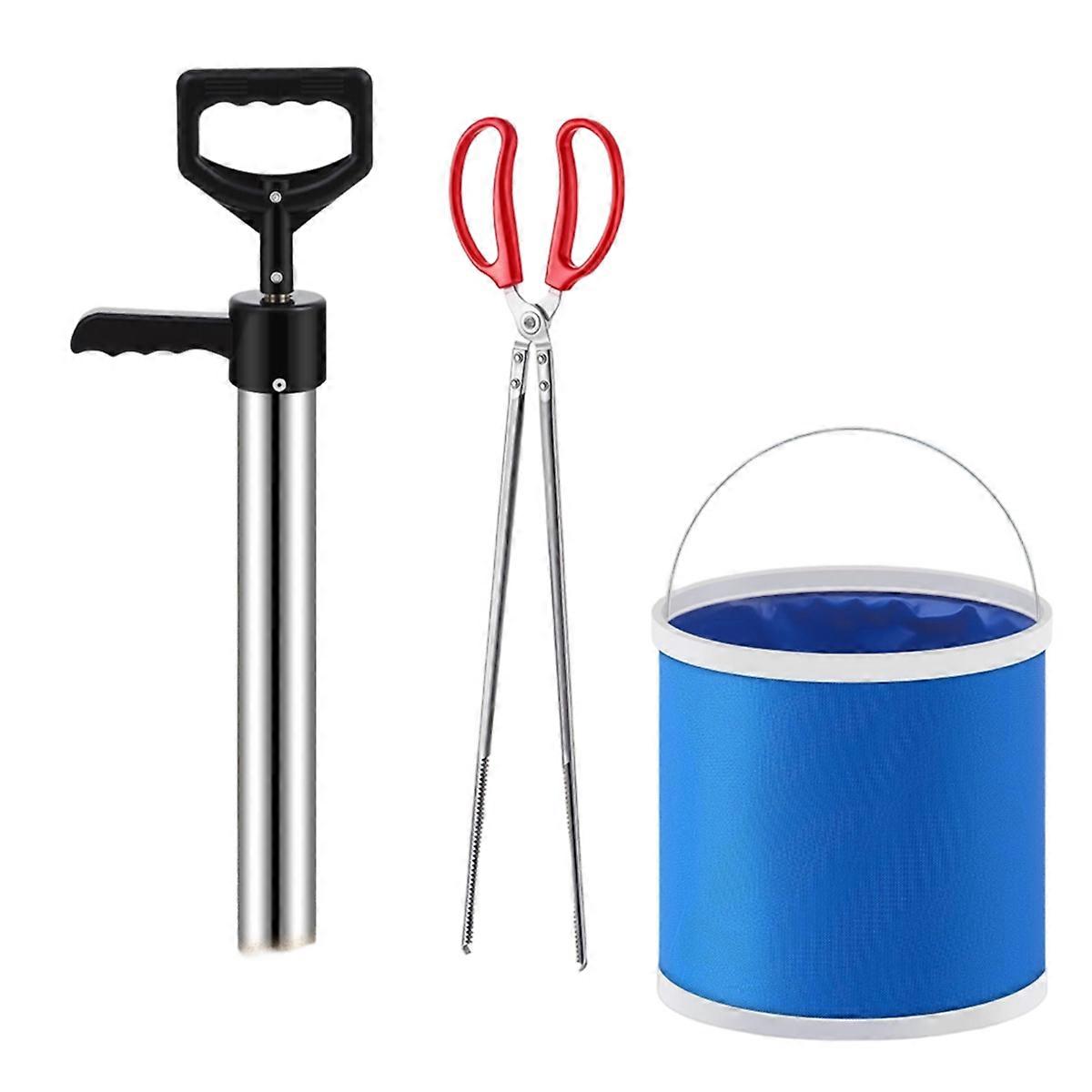 Shrimp Pump Set MantisShrimp Pump with 9 Folding Bucket and Seafood Catching Tool for Sea Intestine