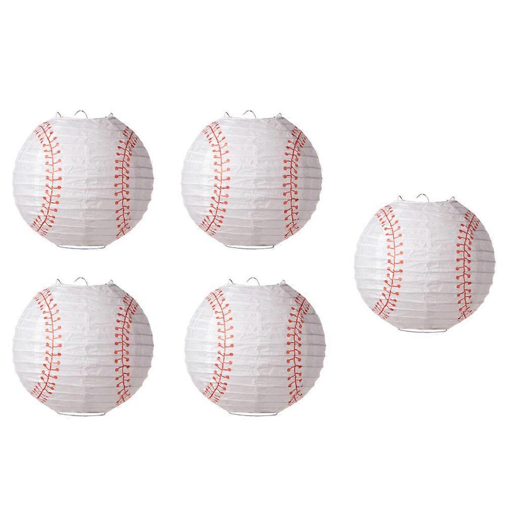 Festival Baseball Paper Lantern Pendant for Decor Creative 10Pcs