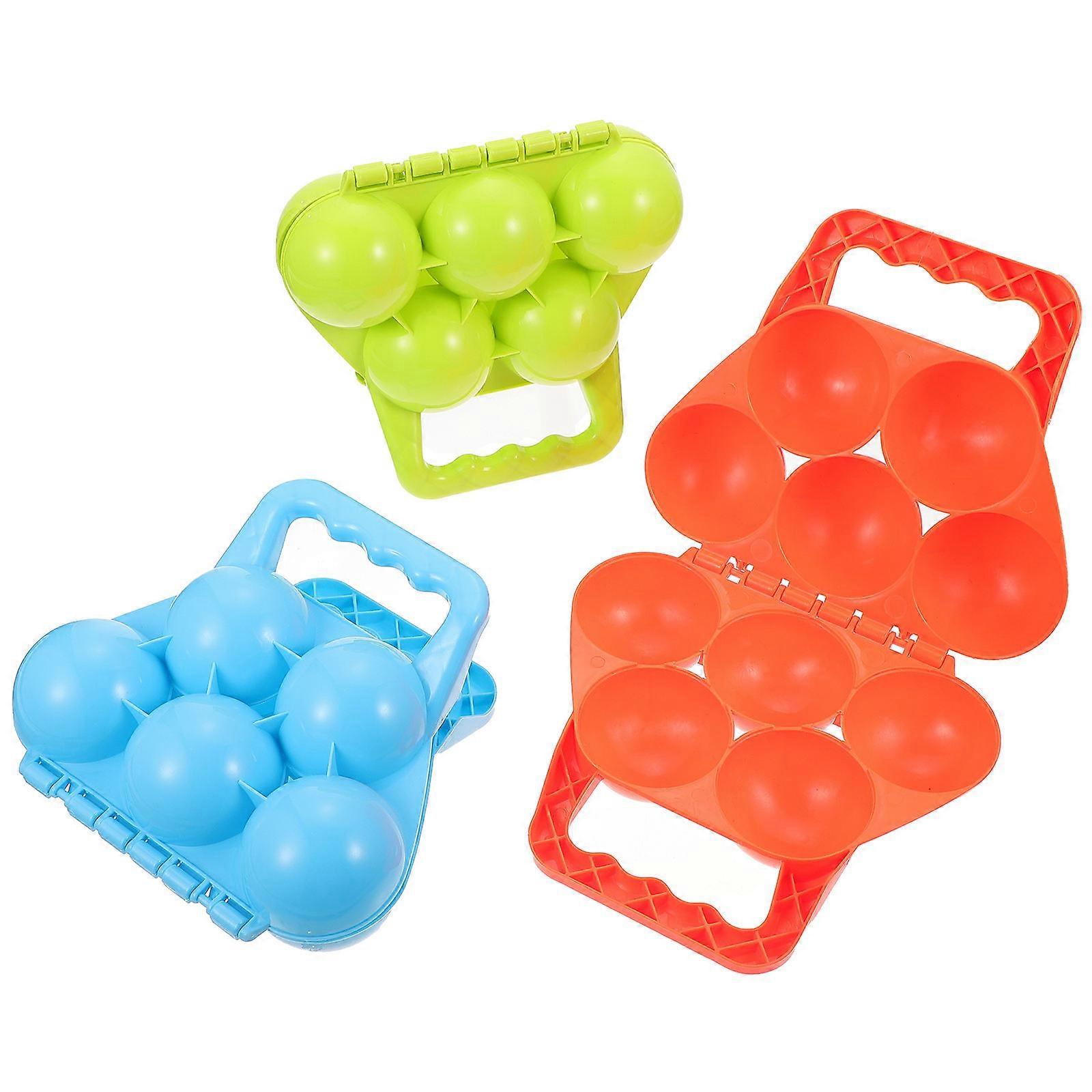 Snow Molds Kit 3Pcs Assorted Color Children Outdoor Winter Activities Clip Shape Fun Making