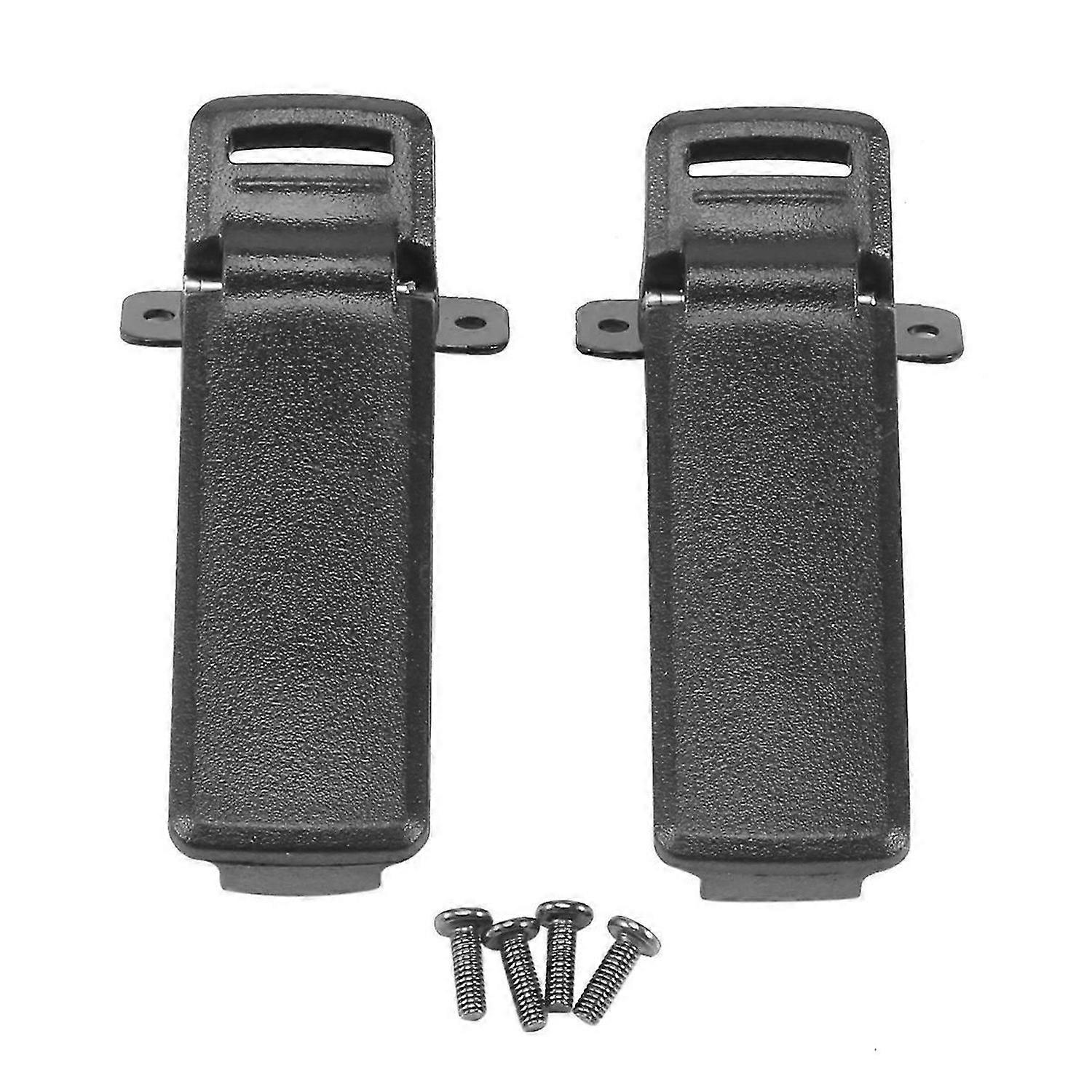 2Pcs e Spare Part Back Belt Clip for 2-way Radio UV5R For intercom UV5R / 5RA / 5R + / 5