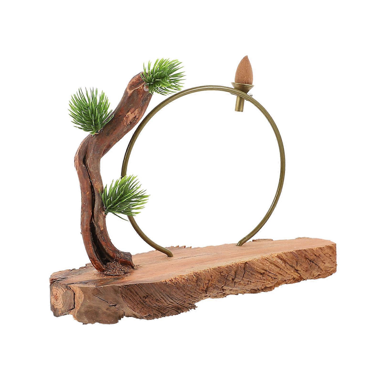 Home Ornaments Root Carving Desktop Ornament Chinese Crafts Multi Color Wood Office Decor 1Pcs