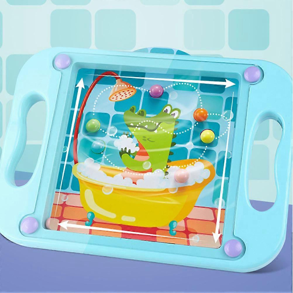 Educational Maze Puzzles Toy For Kids Party Bag Reward Sky-Blue Balancing Beads Board 1Set