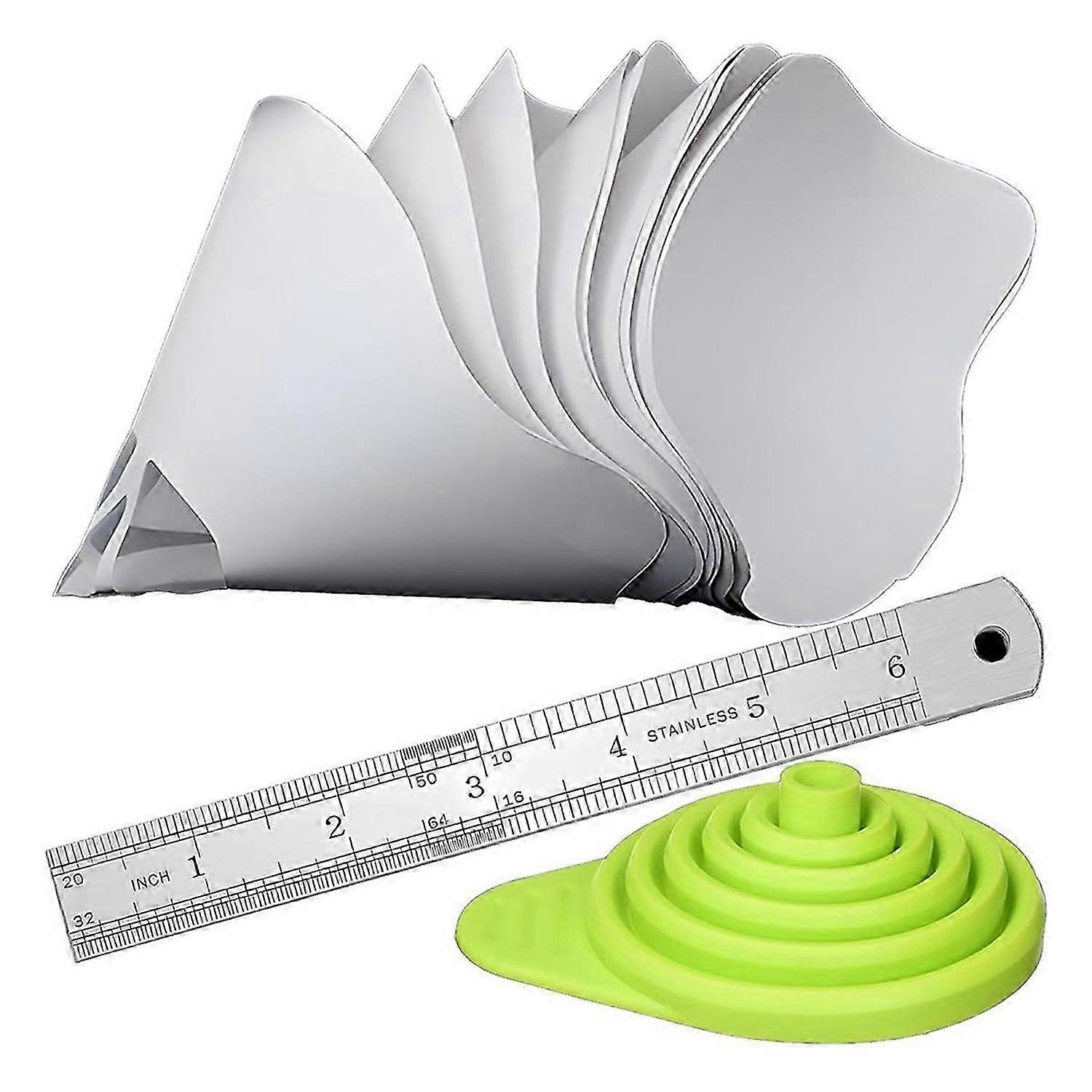 60Pcs Paint Strainers Paper Cone Paper Paint Filters with Silicone Funnel for Automotive Body Repair
