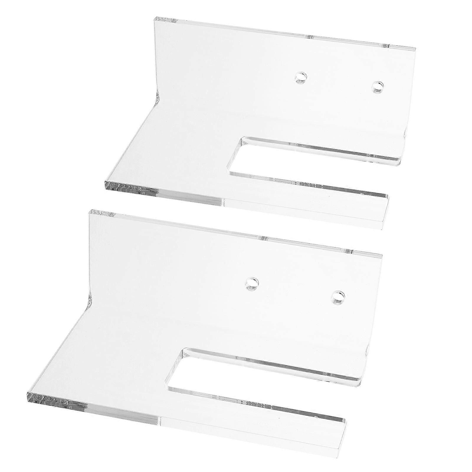 1 Pair Skateboard Wall Mount Display Rack Skateboard Hanger Wall Mount Deck Clear Display and Storage Longboard Deck Horizontal Display Stand