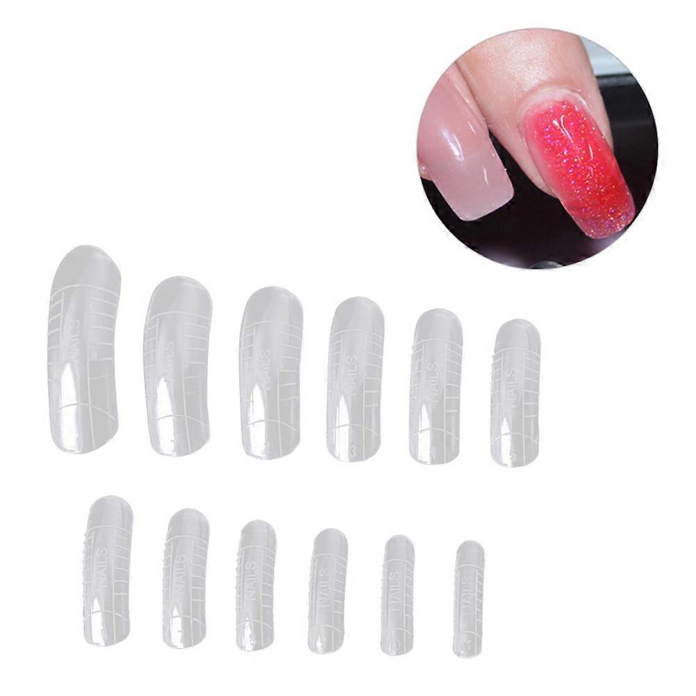 Nail Extension Kit For DIY Nail Art With 12 Different Sizes Included 120Pcs Curved Nail Tools