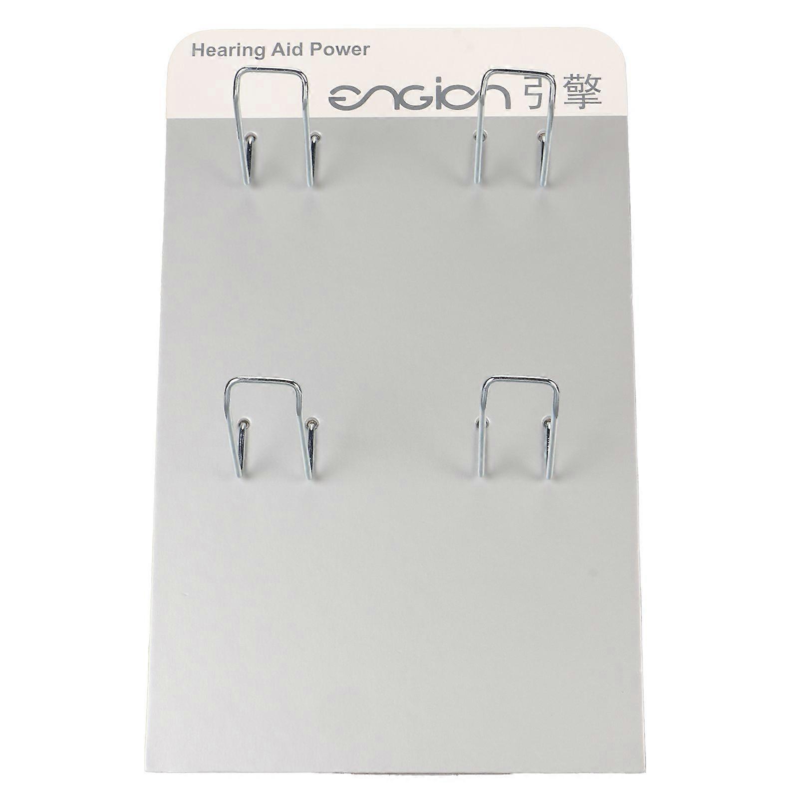 Sound Aid Battery Display Board Large Capacity Button Battery Display Stand with 4 Support