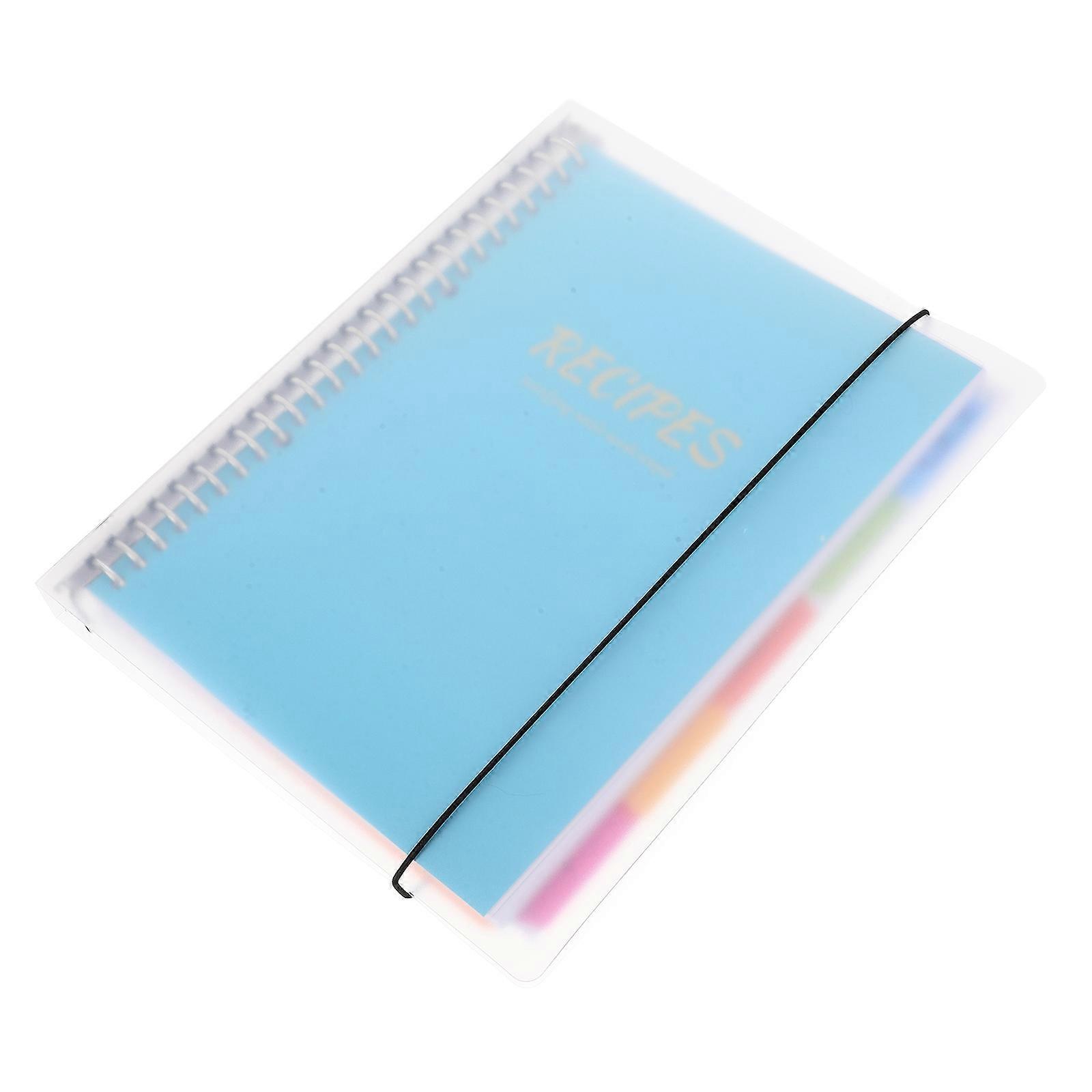 Office Recipe Planning Book with Plastic Cover