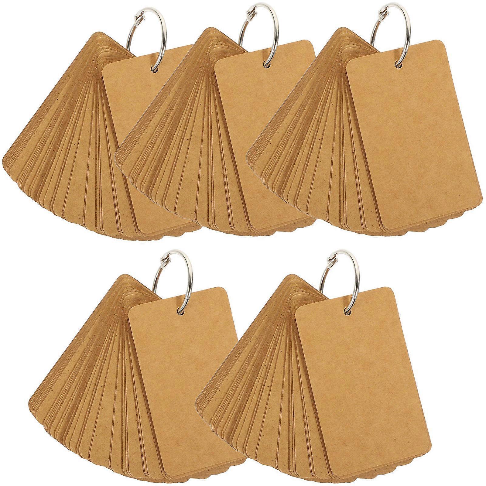 Flash Cards Memory Blank Cards for Writing Use 20Pcs Brown Pack