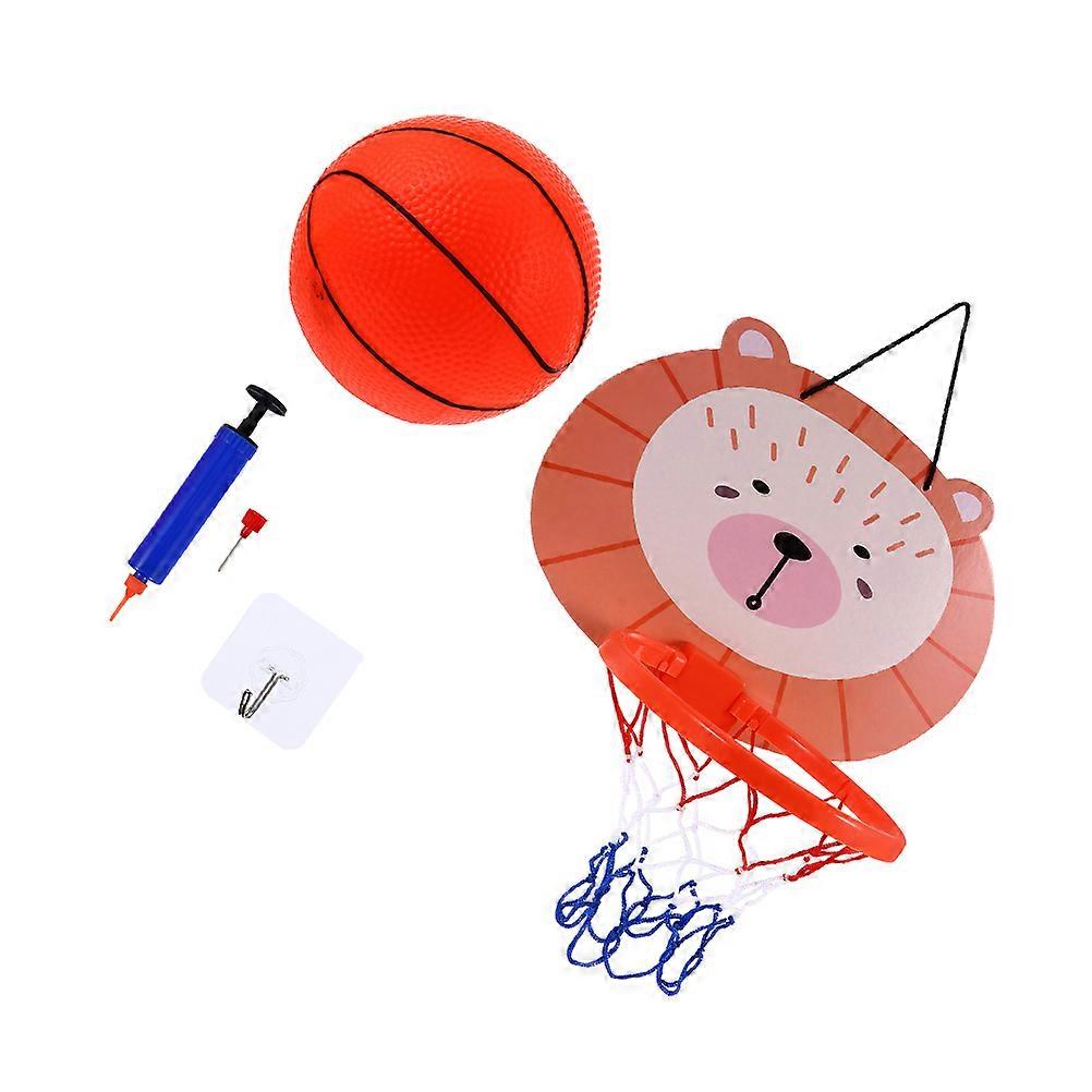 Kids Plaything Hanging Basketball Set with Mini Basketball for Home 2Sets