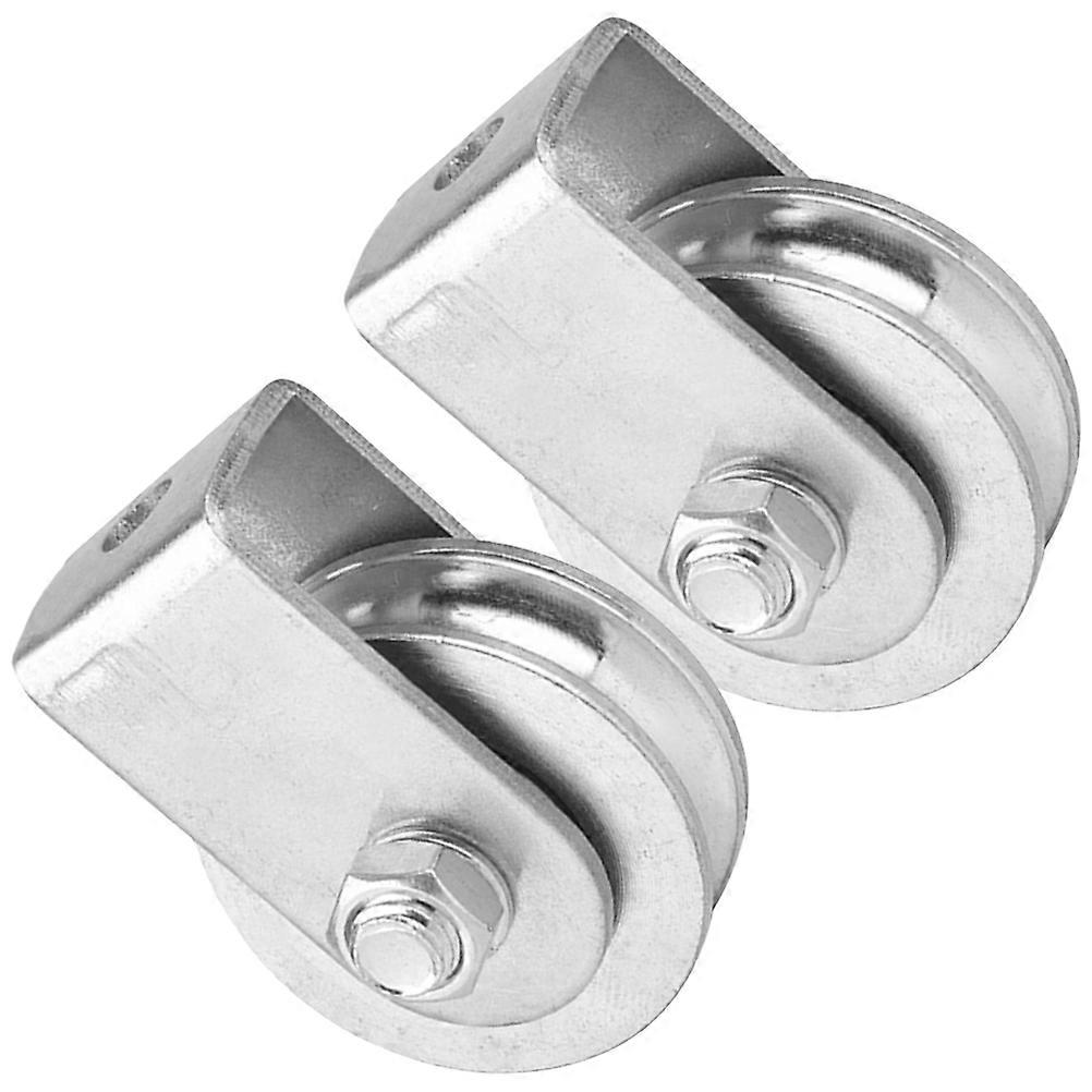 Heavy Duty Pulley Single Block for Lifting Use 6Pcs Steel Pulley