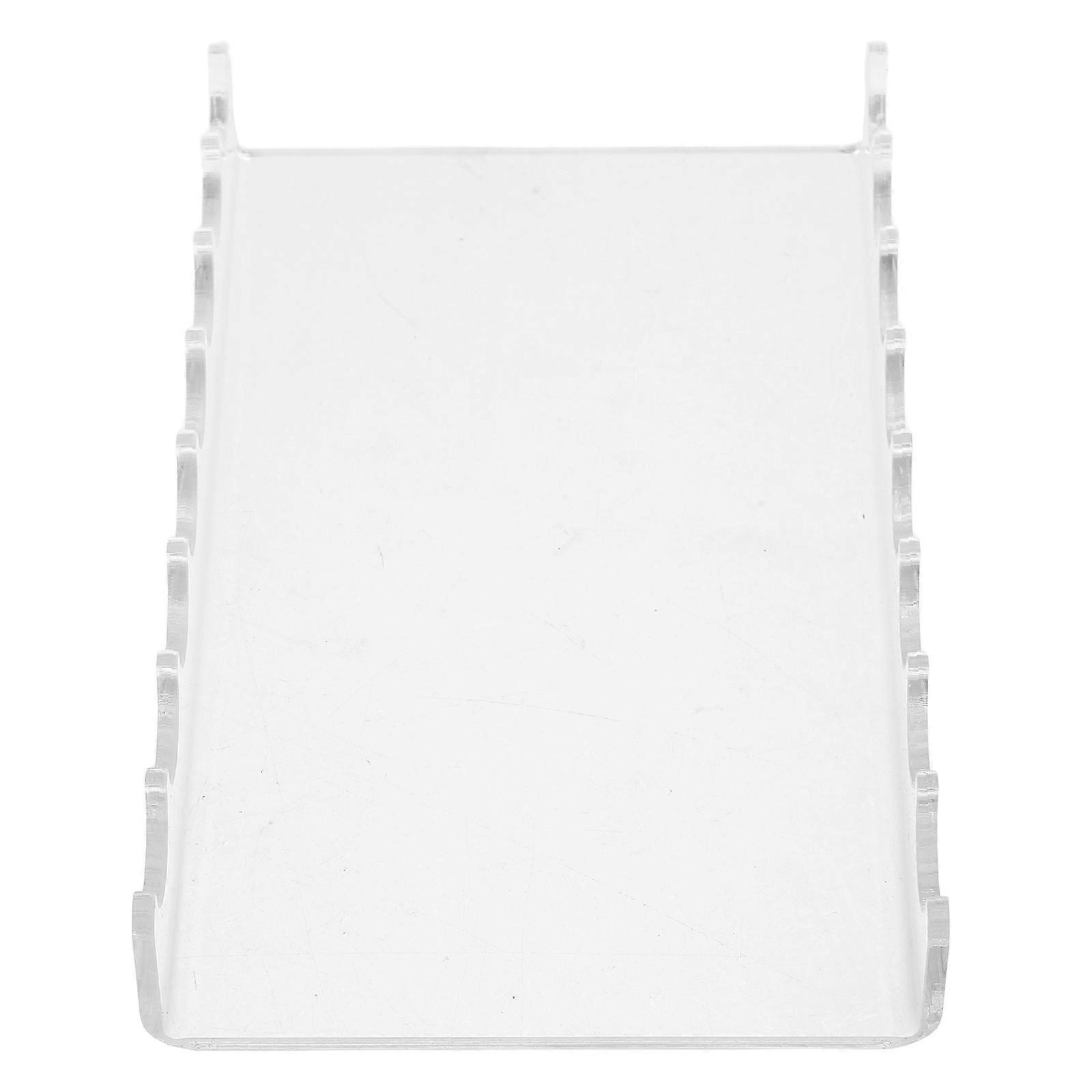 Transparent Acrylic Pen Display Holder 2Pcs For Craft Shows And Retail Displays Accommodating Watercolor Pens And Makeup Brushes U-Shape Design