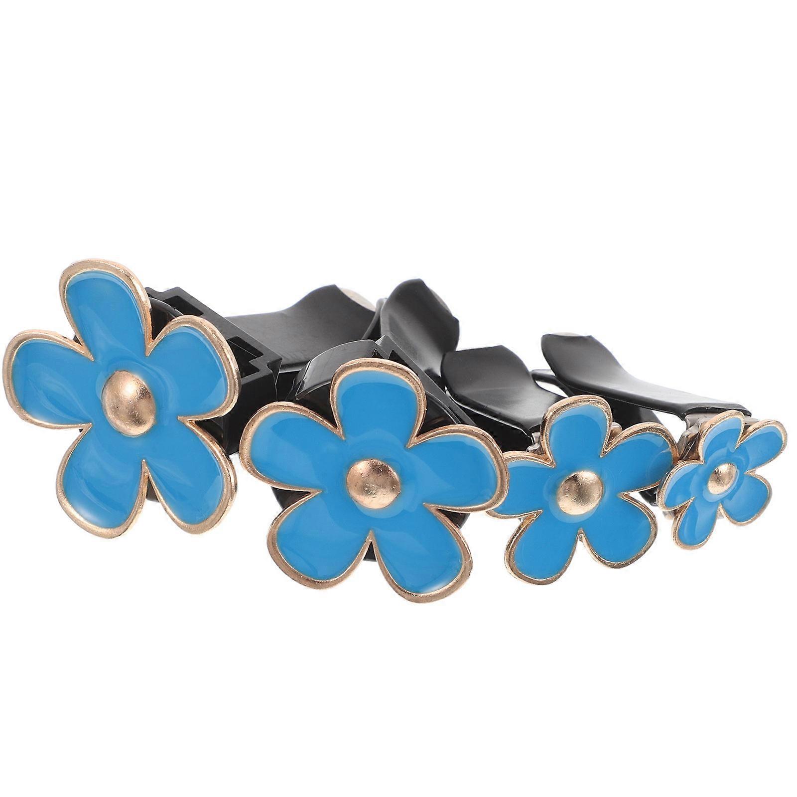 Car Diffuser Daisy Flower Metal Clips for Air Vent 8Pcs Set