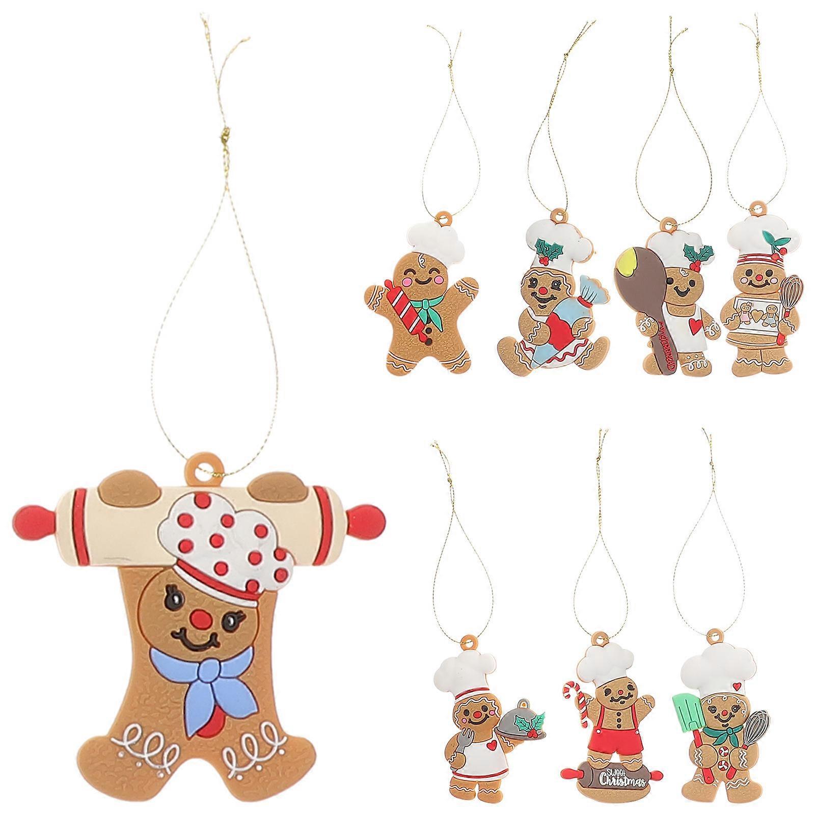 Christmas Gingerbread Decor Hanging Ornaments for 40Pcs Set