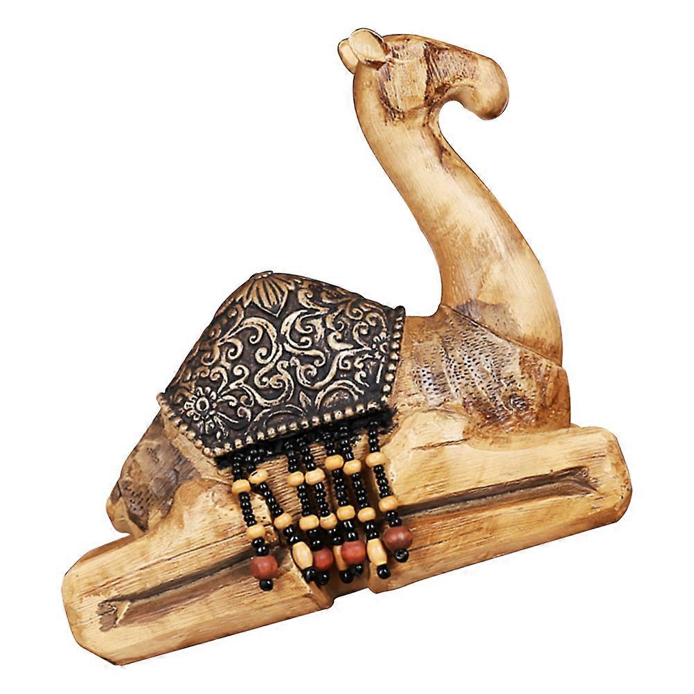 Golden Resin Camel Decorative Ornament for Decoration 2Pcs Delicate Craft