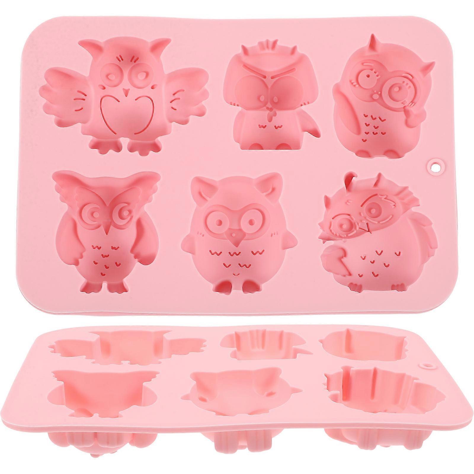 Silicone Owl Cake Making Mold for 4Pcs Home Baking Mould