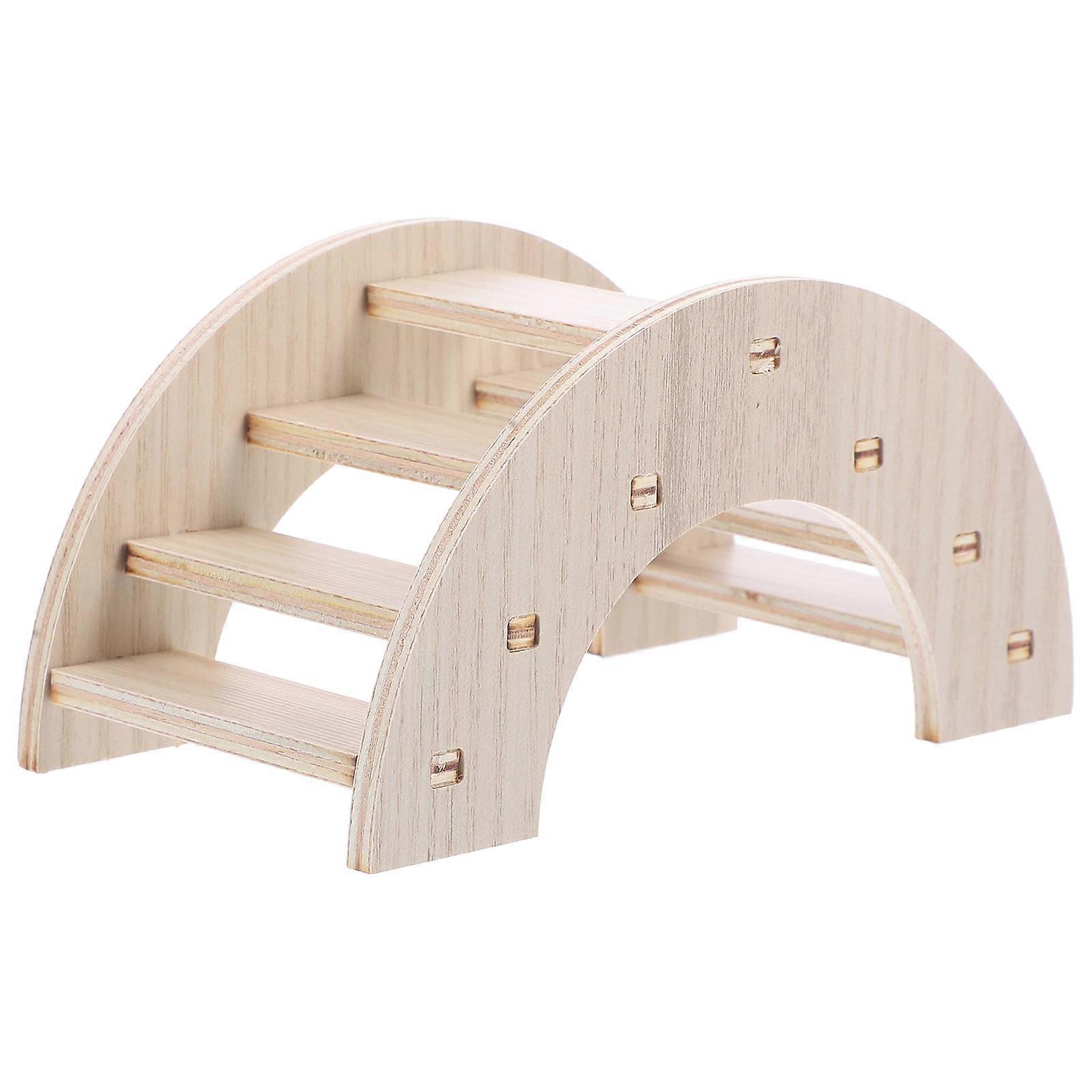 Hamster Bridge Wooden Bridge for Climb 5Pcs Small Animal Pet Toy
