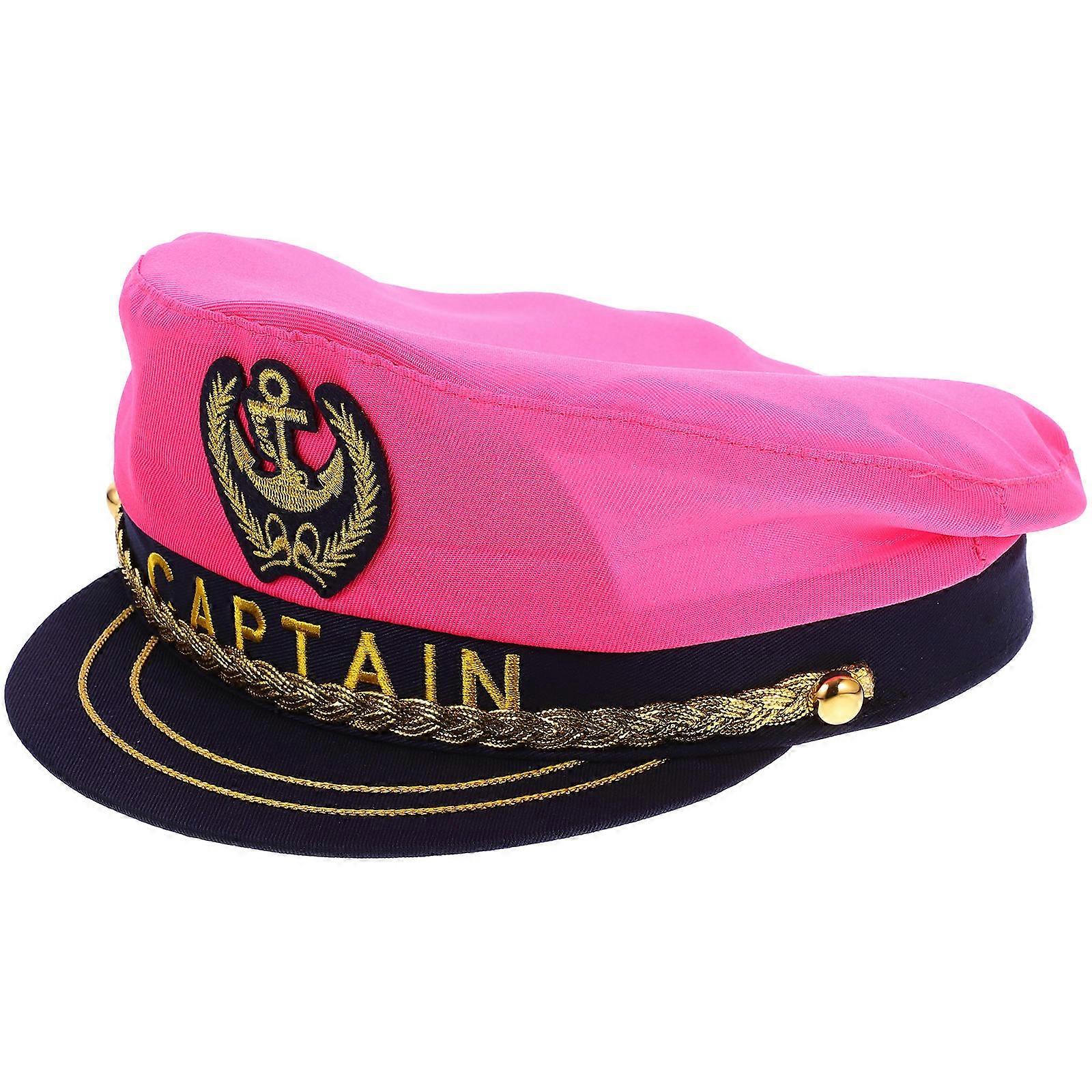 Adults Captain Hat for Cosplay 4Pcs Multi Color Polyester Stage Cap
