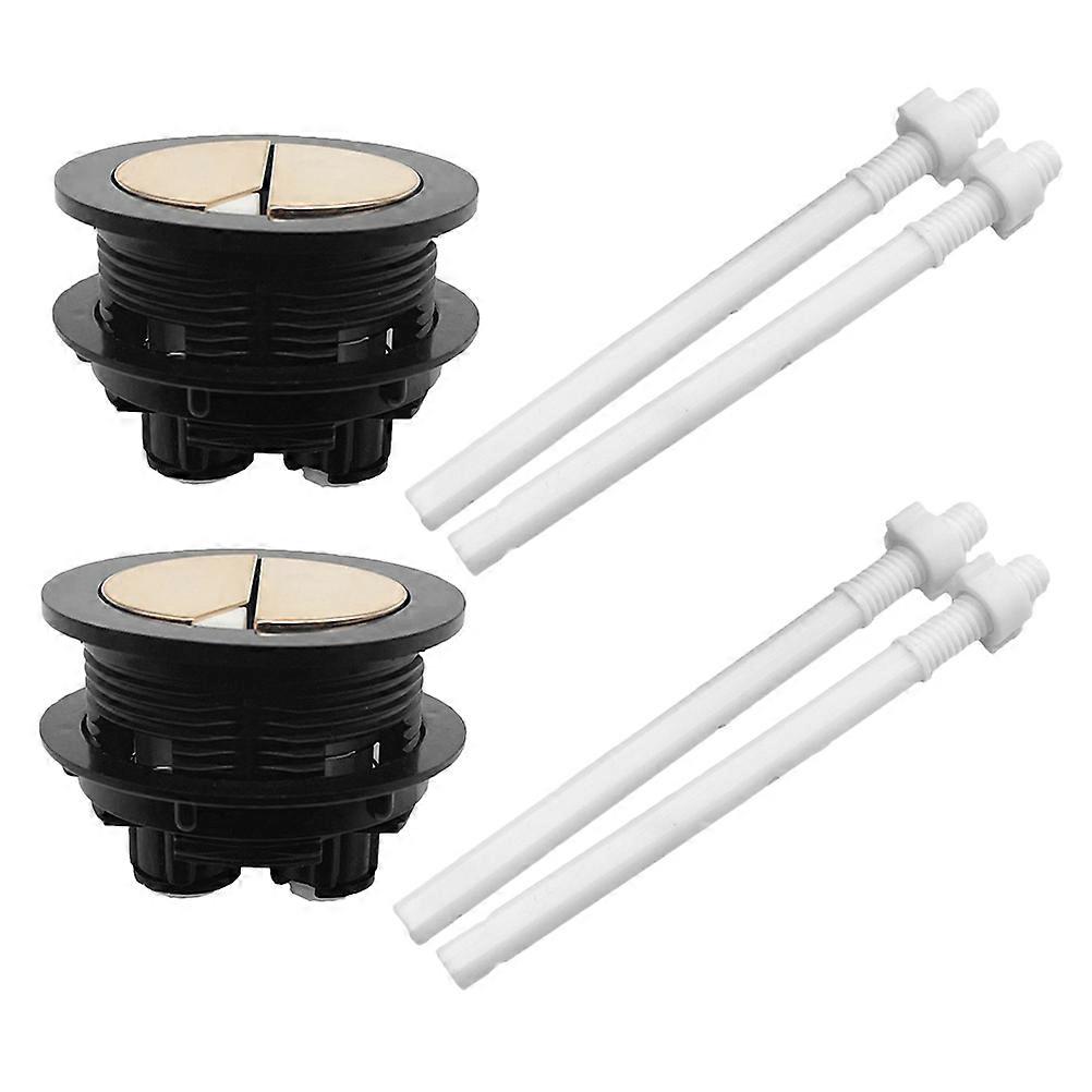 Toilet Button Flush for 4Pcs Double Flush Toilet Tank Set