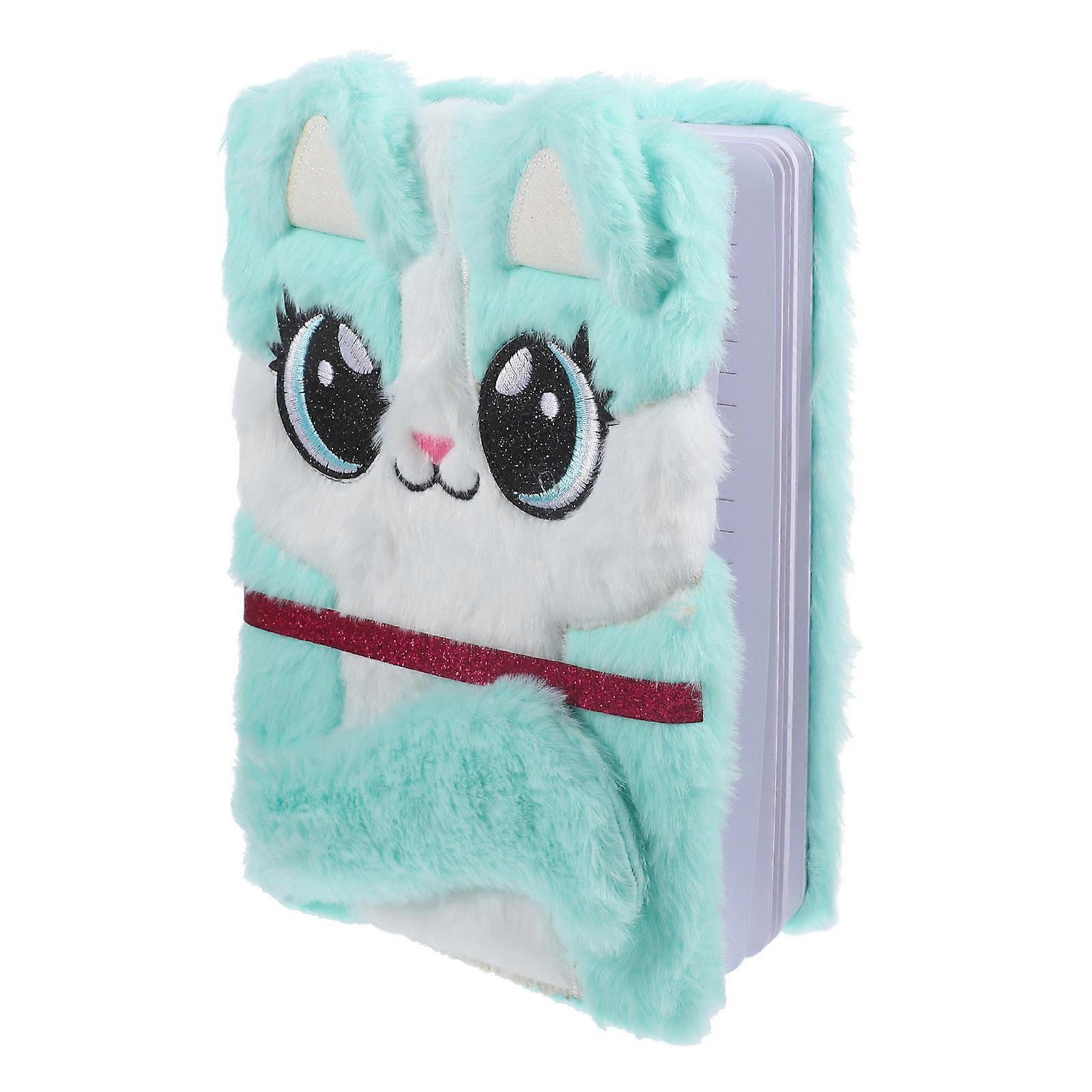 Cute Fluffy Diary Notebook for Taking Notes 3Pcs Plush Cartoon Notebooks