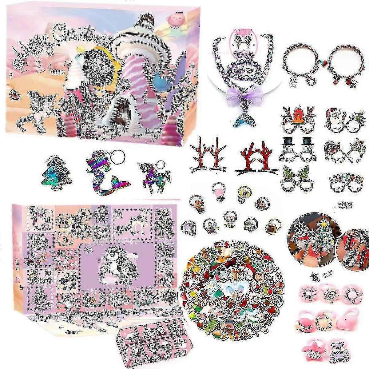 Girls Make Up Advent Calendar 2022 24 Ημέρες Χριστουγεννιάτικο Ημερολόγιο Advent Μακιγιάζ Ντύσιμο Σετ συμβατό Παιδικό Κόμμα Μπομπονιέρες Χριστούγεννα Gift_Gift Of G