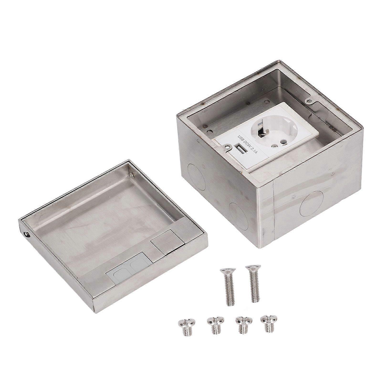 High quality  Embedded invisible floor socket stainless steel marble style