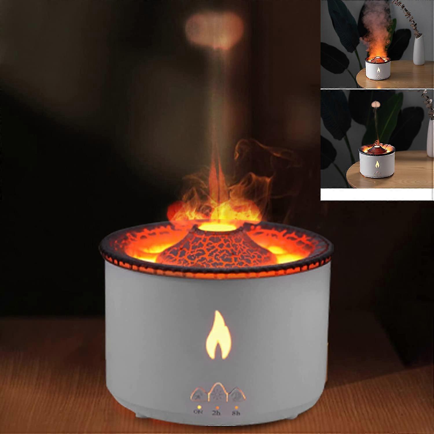 2025 Flame Humidifier Essential Oils Diffuser 360ml Ultrasonic Aroma Diffuser