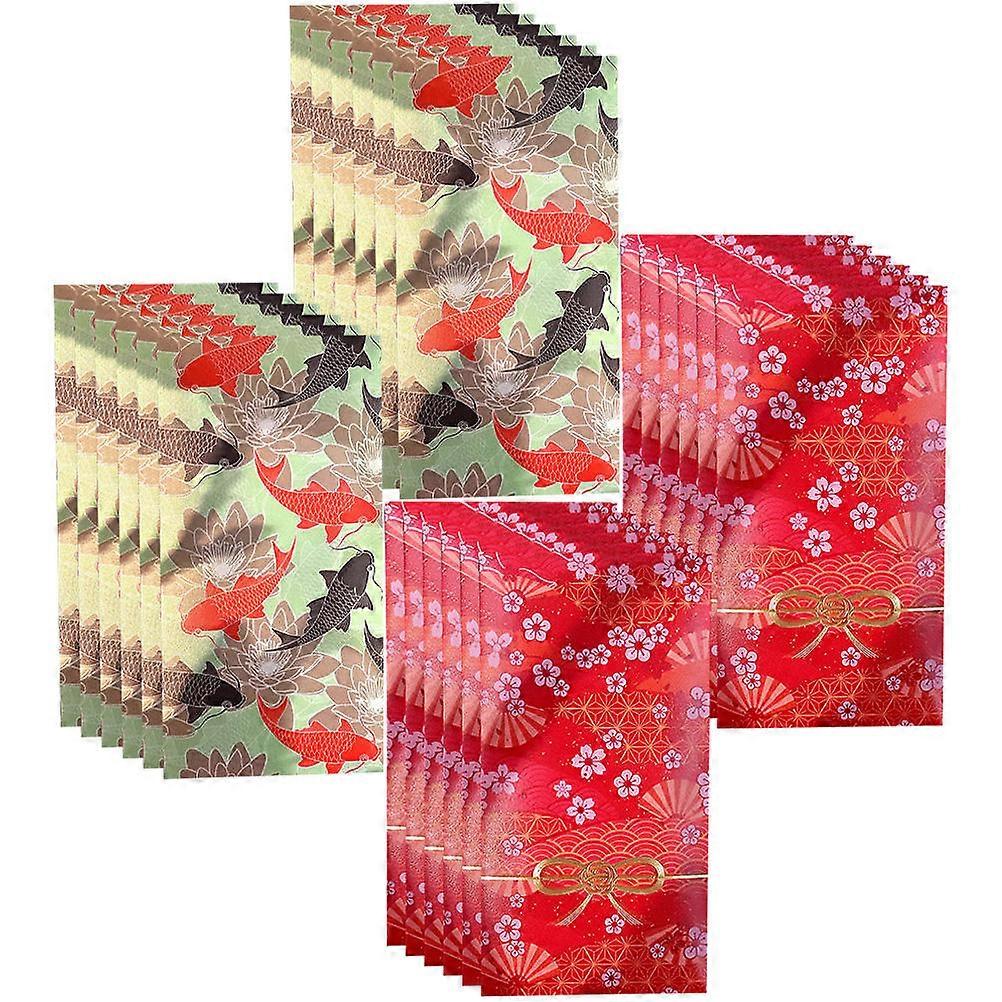 Chinese Style Red Packet Traditional Money Bag for Storage 96Pcs Red Envelopes