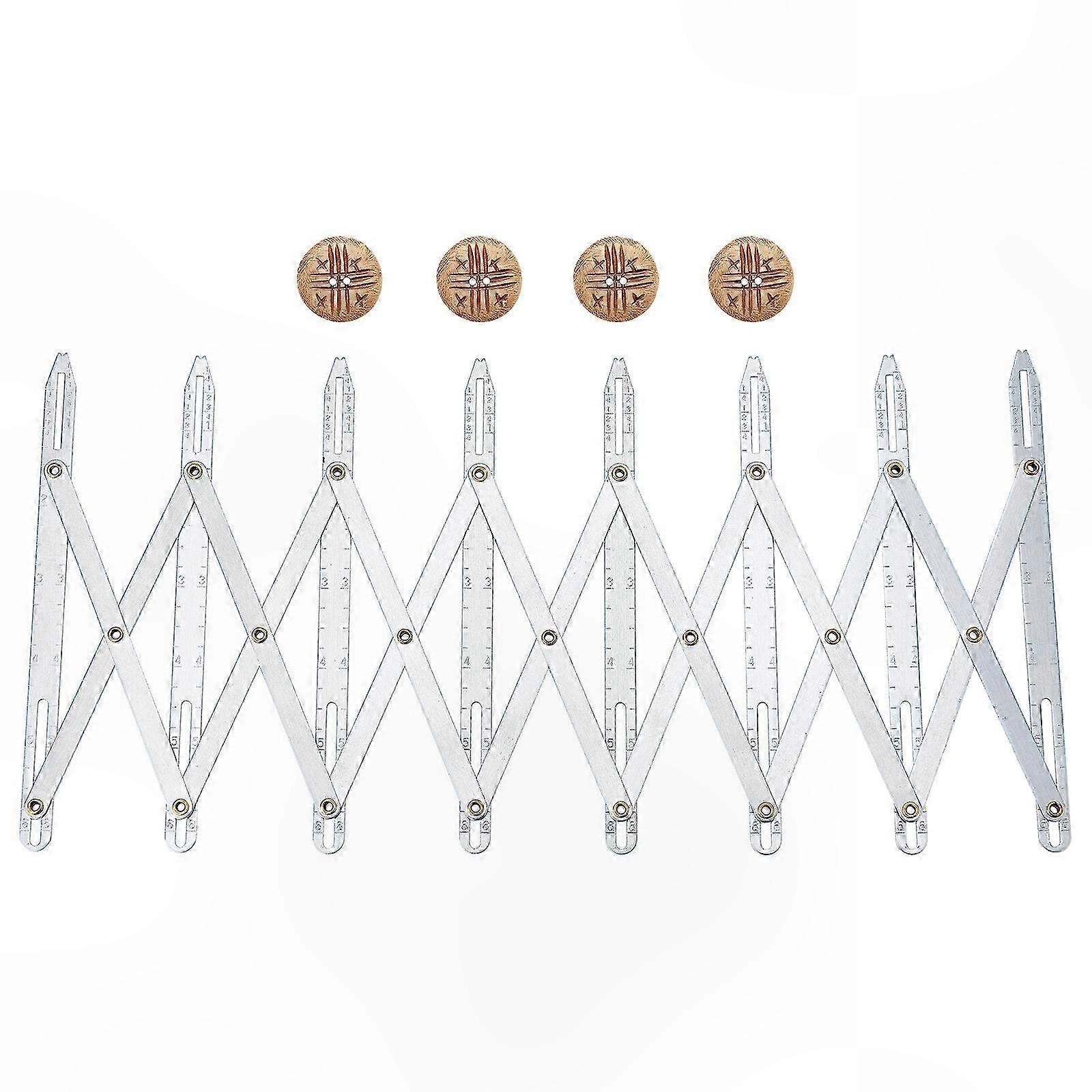 Equidistant Sewing Gauge Rule for Buttonhole Spacing and Crafting Projects