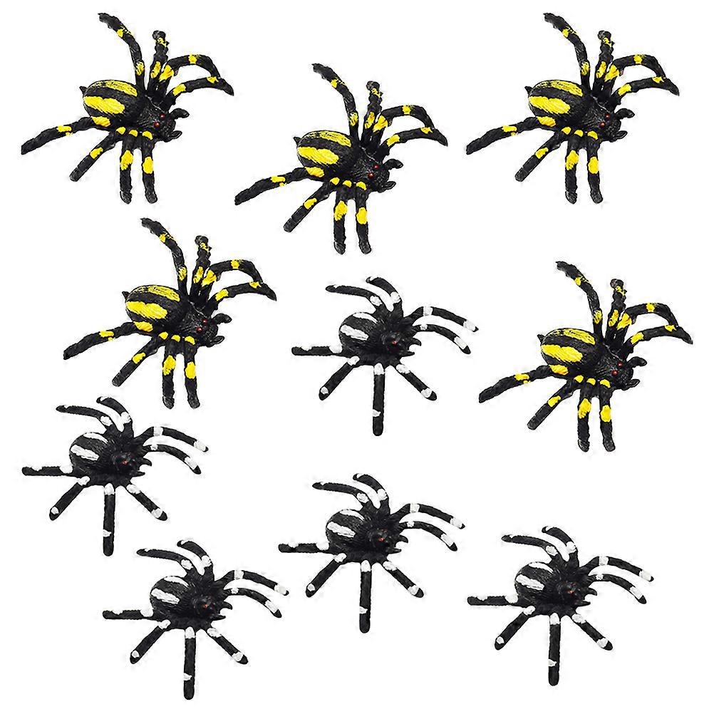 Artificial Spider Toy Halloween Props for Tricky Party 60Pcs