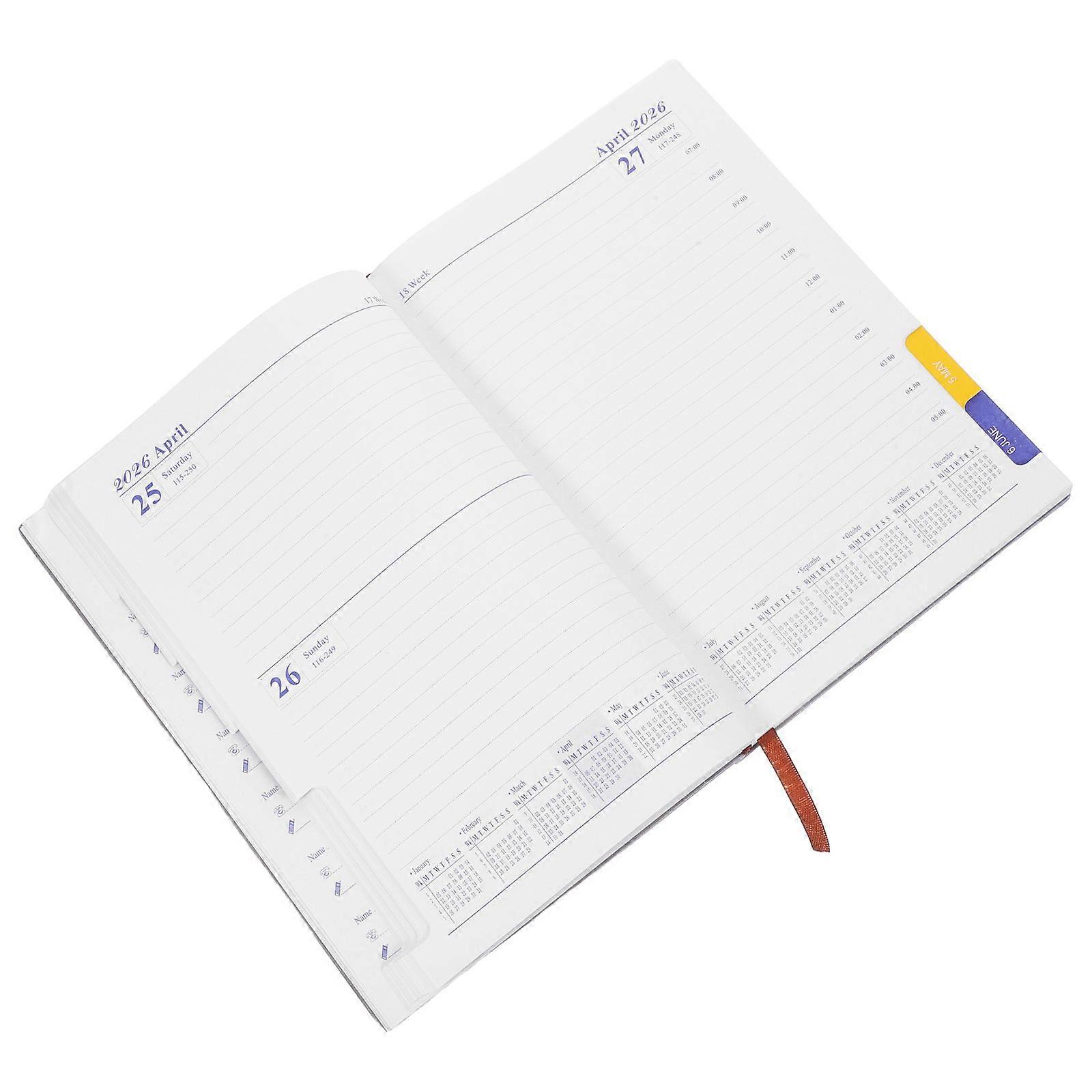 3Pcs Academic Planner Purple for 2026 Year Daily Organizer Notebook