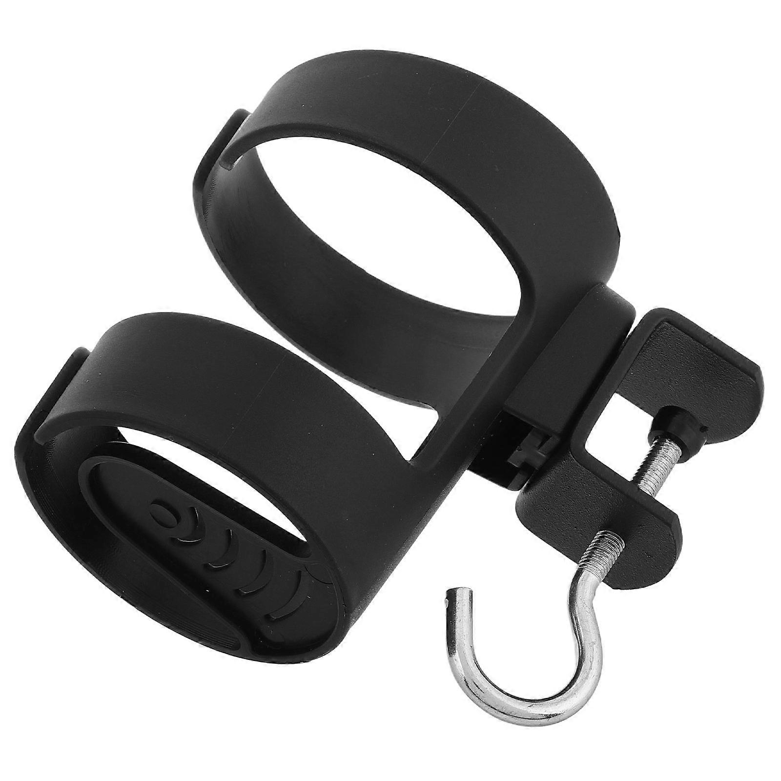 Black Desk Cup Holder 2Pcs Adjustable with Hook for Organizing Mugs
