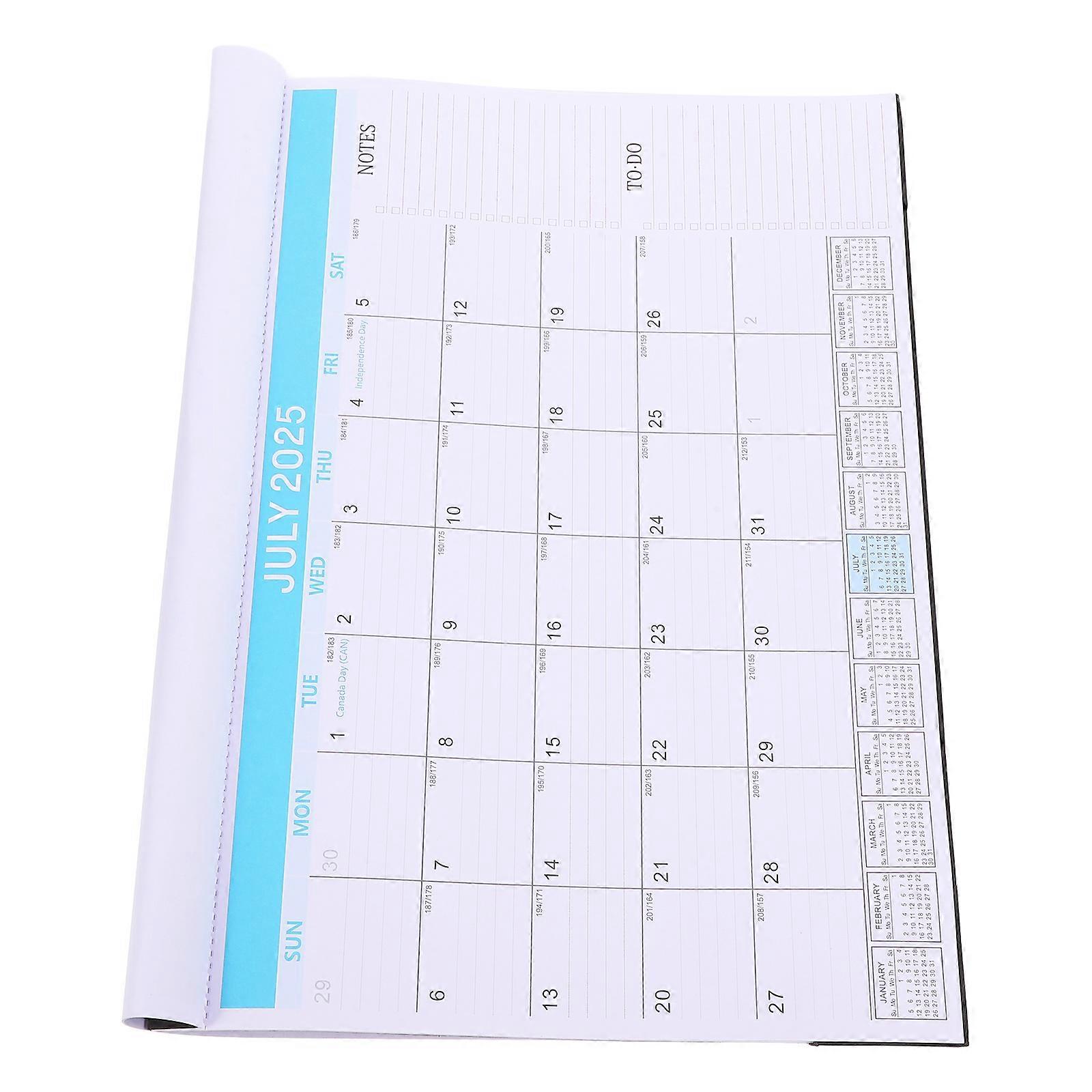Schedule Calendar Time Planner Calendar for Home 4Pcs Blue Paper Material