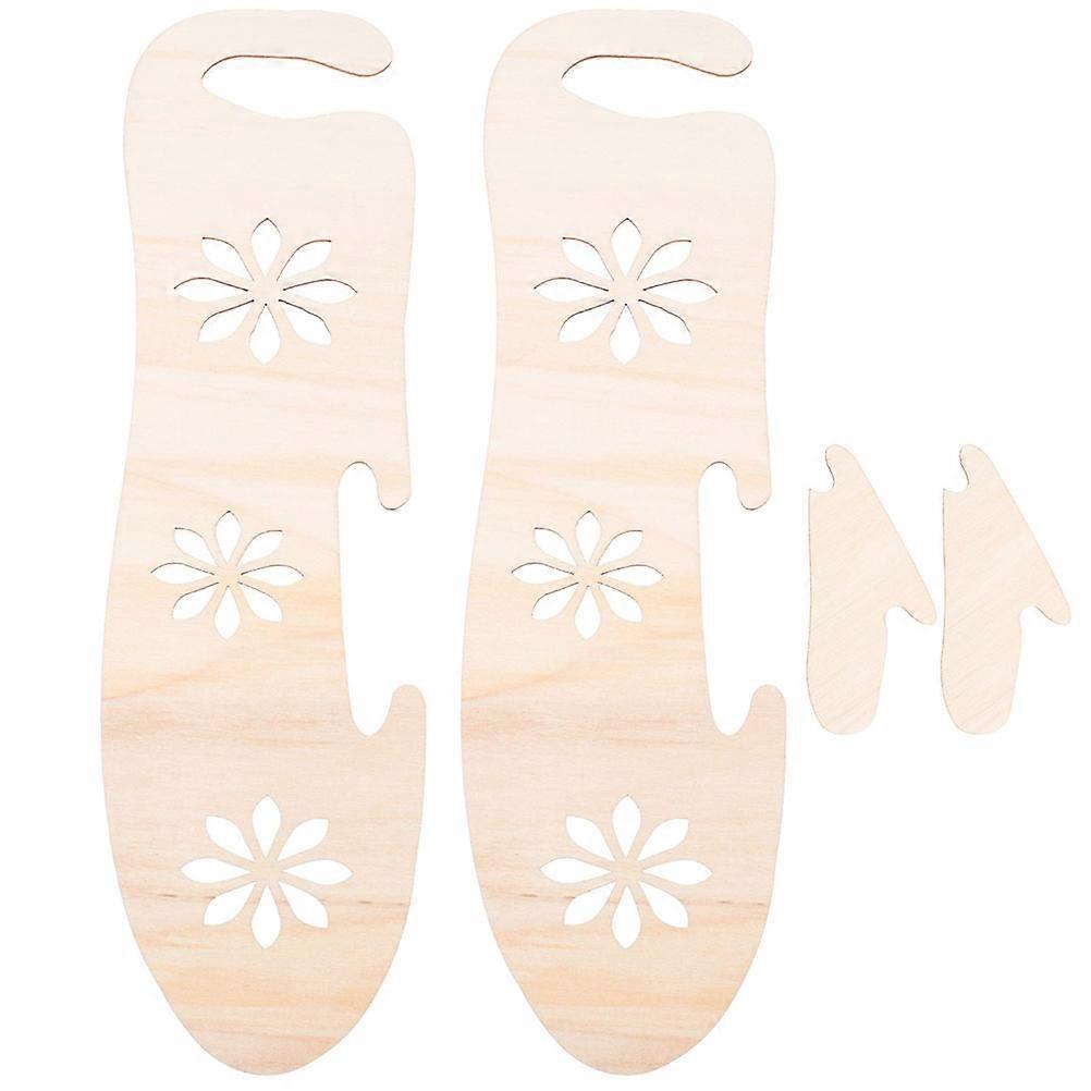 Gloves Blockers for Knitting with 4Pcs Wooden Crochet Gloves Molds