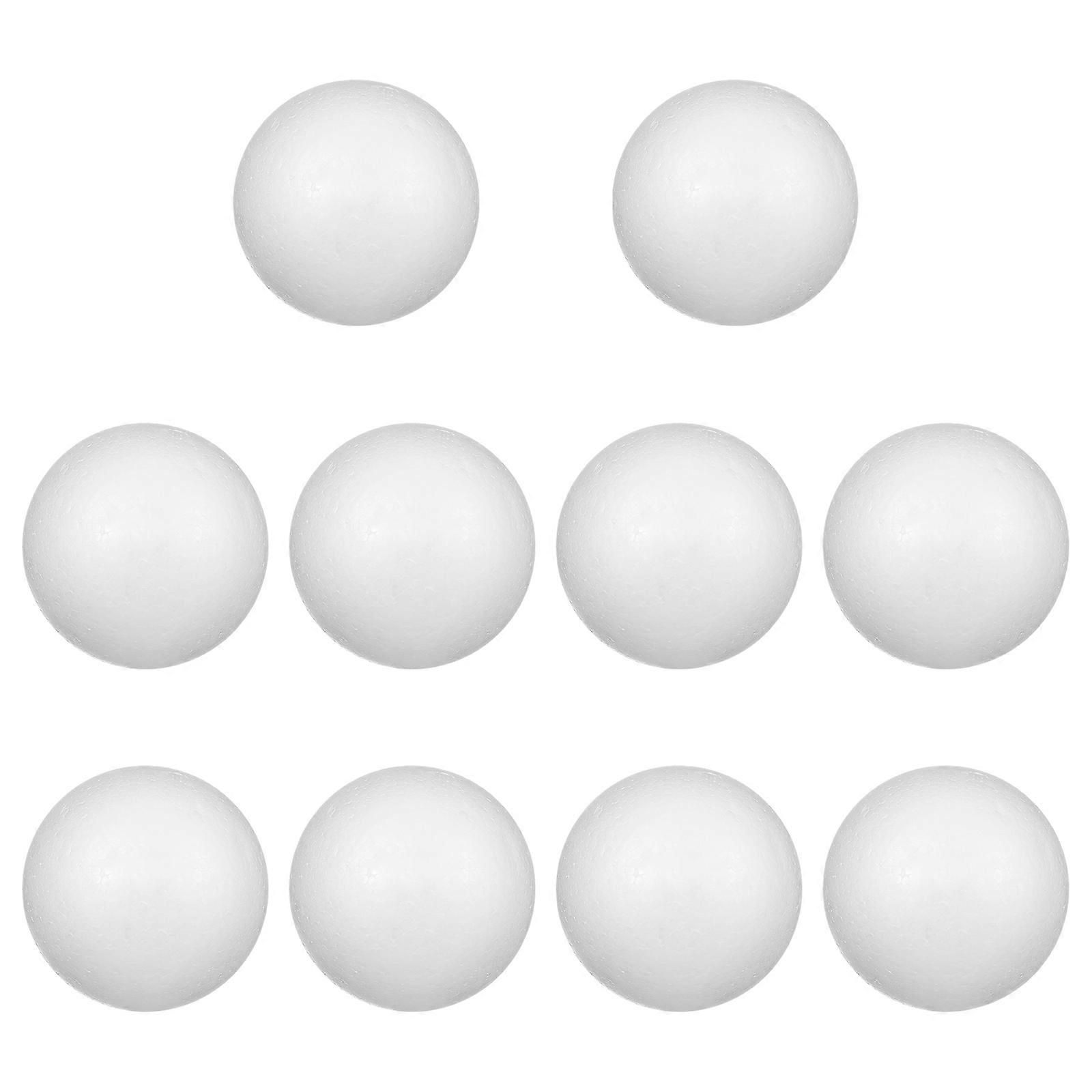White 6cm Round Polystyrene Balls 50 Pcs Ideal For Christmas Decorations And DIY Modeling