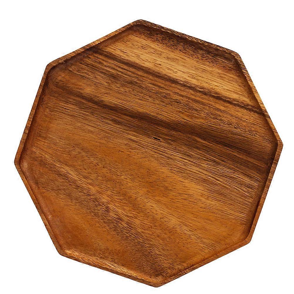 Snack Tray Wooden Bread Storage Tray for 2Pcs Serving