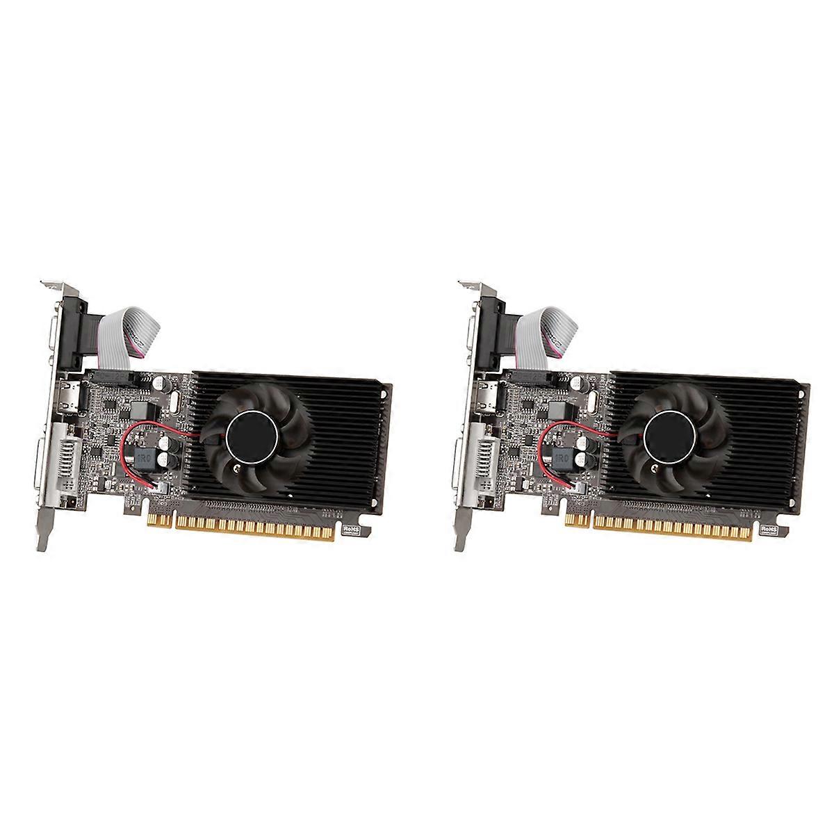 2X GT610 1GB DDR3 Graphics Card 810 MHz 1800 MHz 64 Bit 40 Nm VGA+HD+DVI Video Card